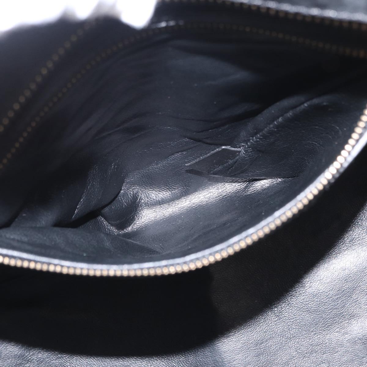 CELINE Hand Bag Canvas Beige Gold Auth 153778