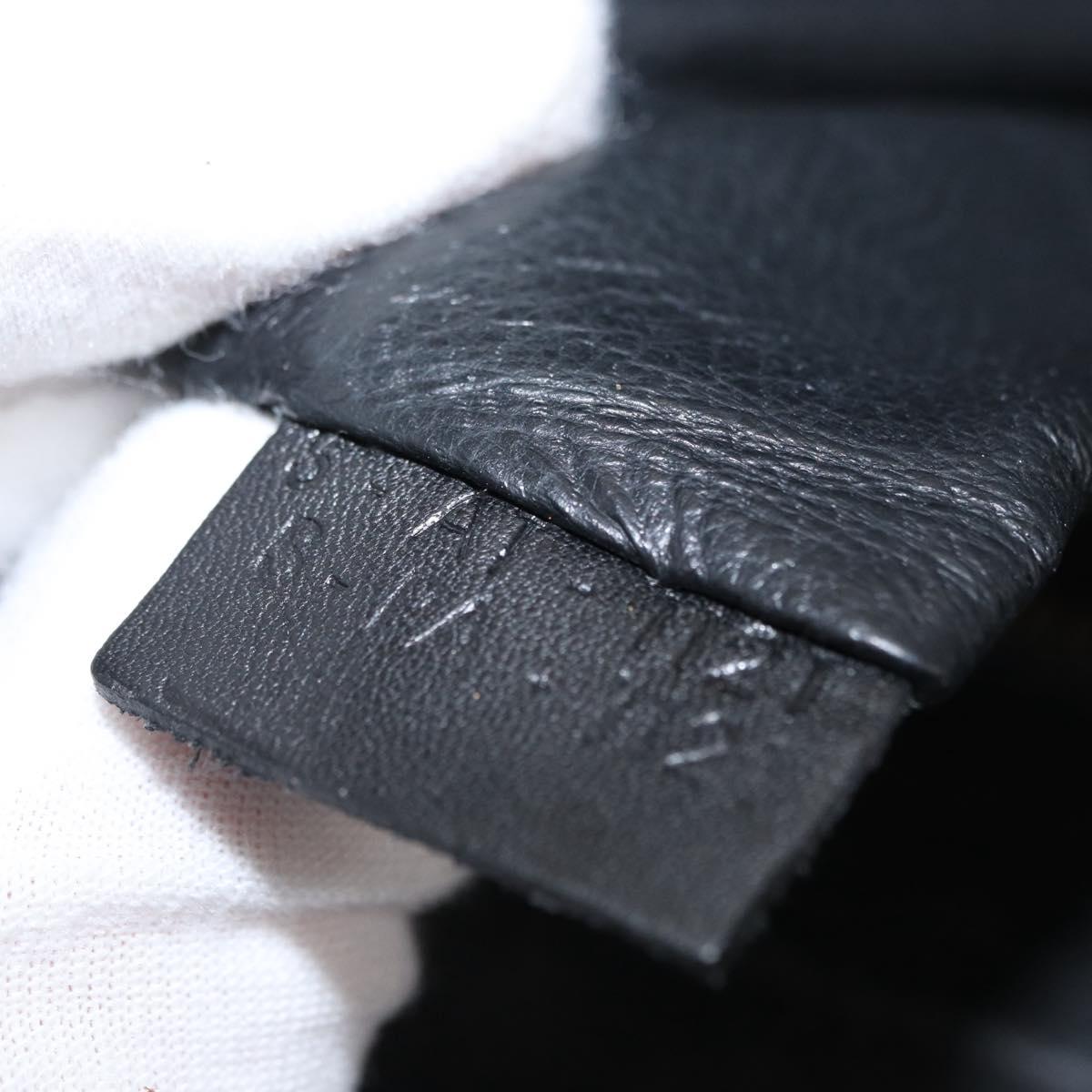 CELINE Hand Bag Canvas Beige Gold Auth 153778