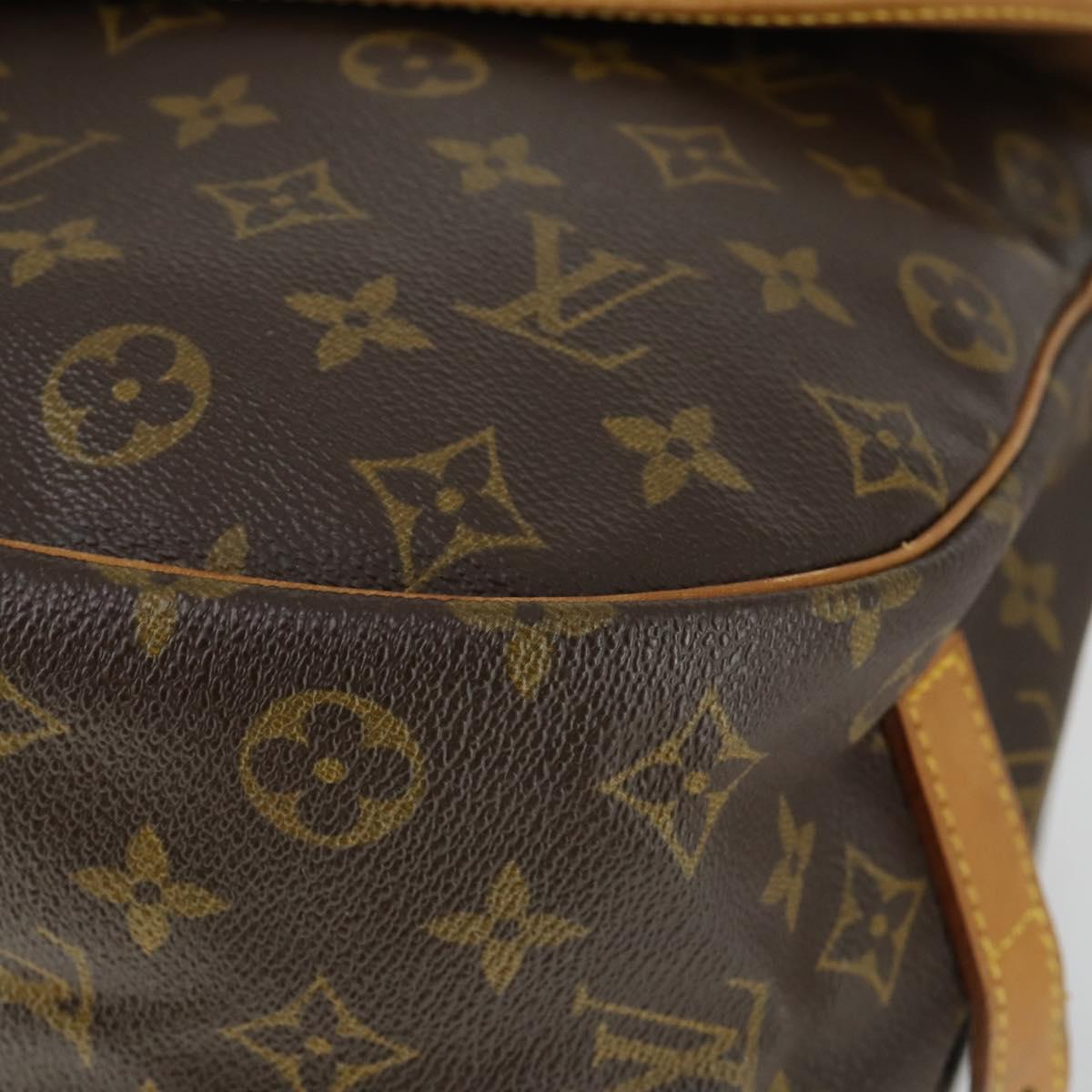 LOUIS VUITTON Monogram Saumur 35 Shoulder Bag M42254 LV Auth 153781