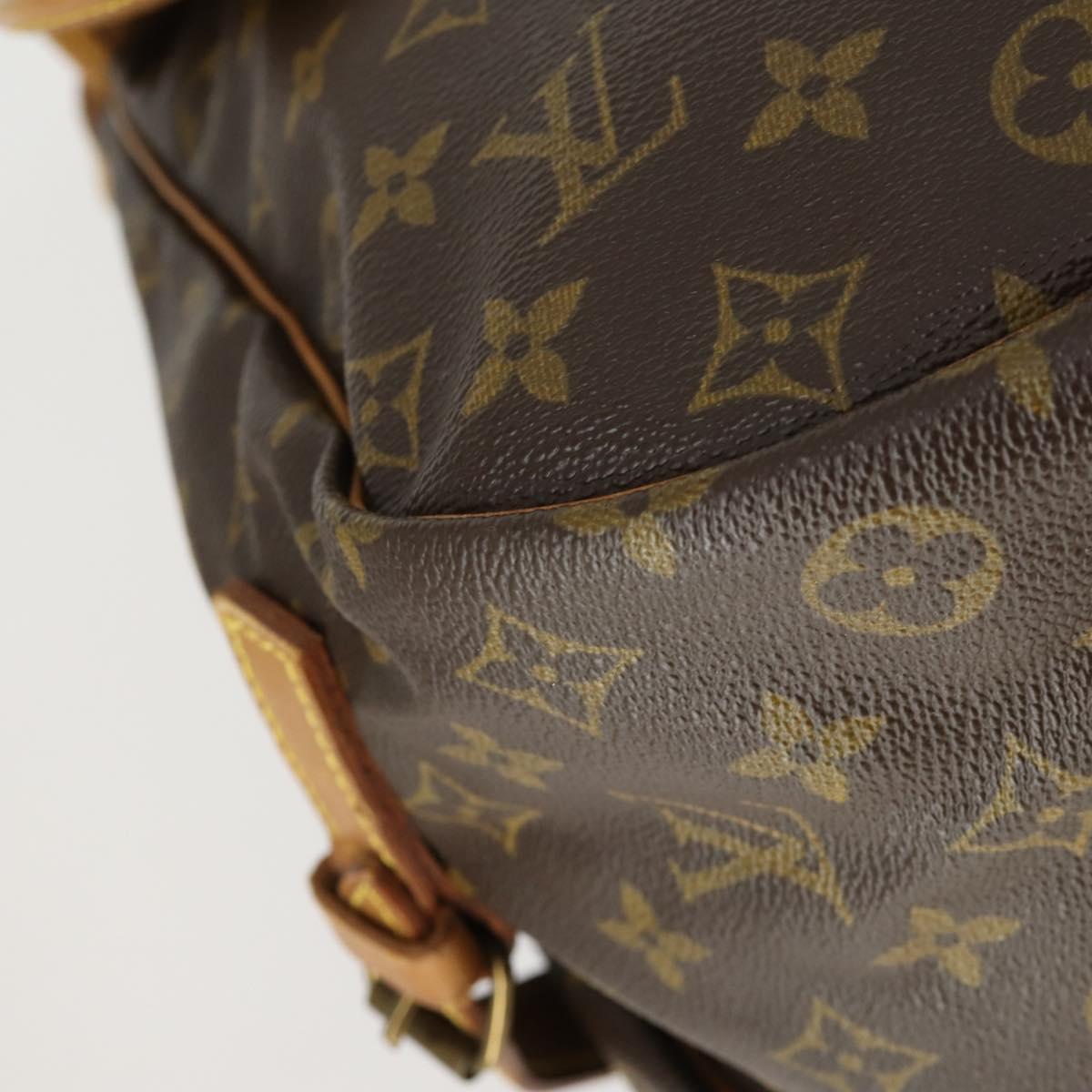 LOUIS VUITTON Monogram Saumur 35 Shoulder Bag M42254 LV Auth 153781