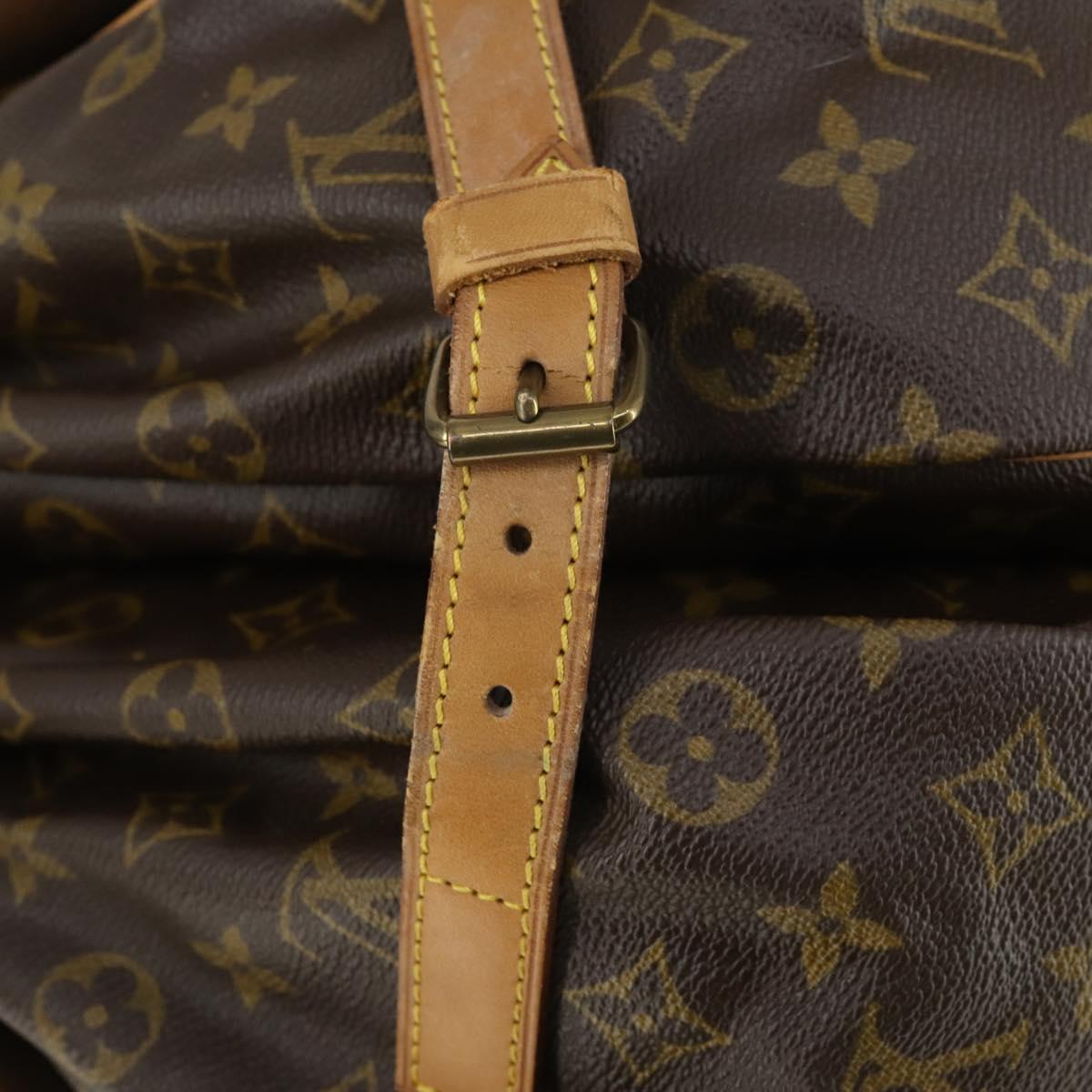 LOUIS VUITTON Monogram Saumur 35 Shoulder Bag M42254 LV Auth 153781