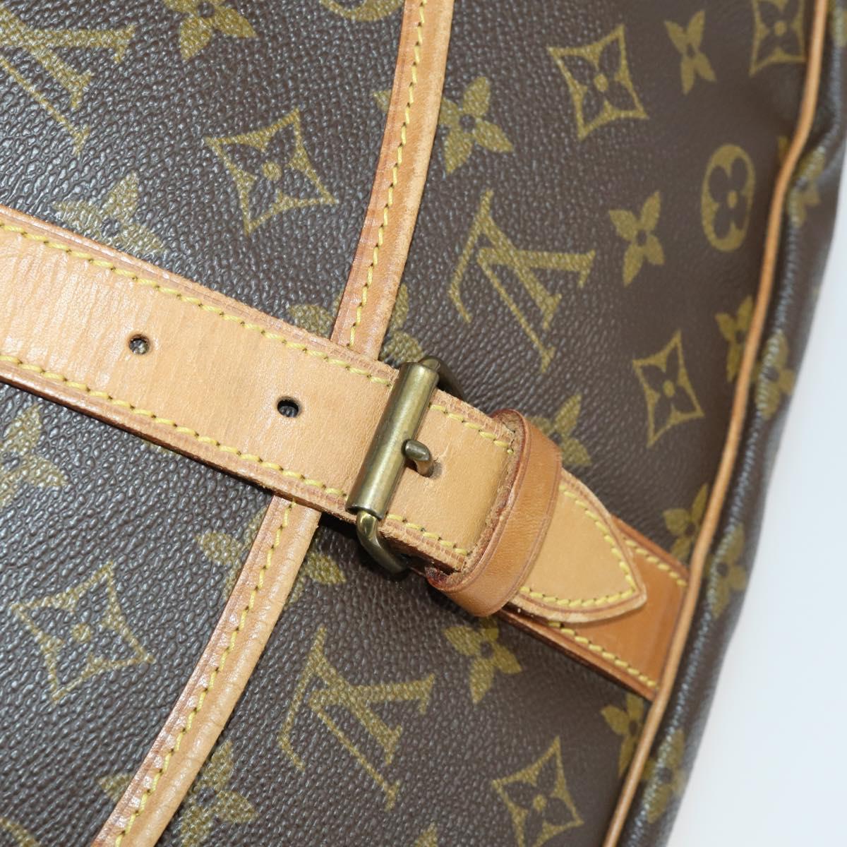 LOUIS VUITTON Monogram Saumur 35 Shoulder Bag M42254 LV Auth 153781