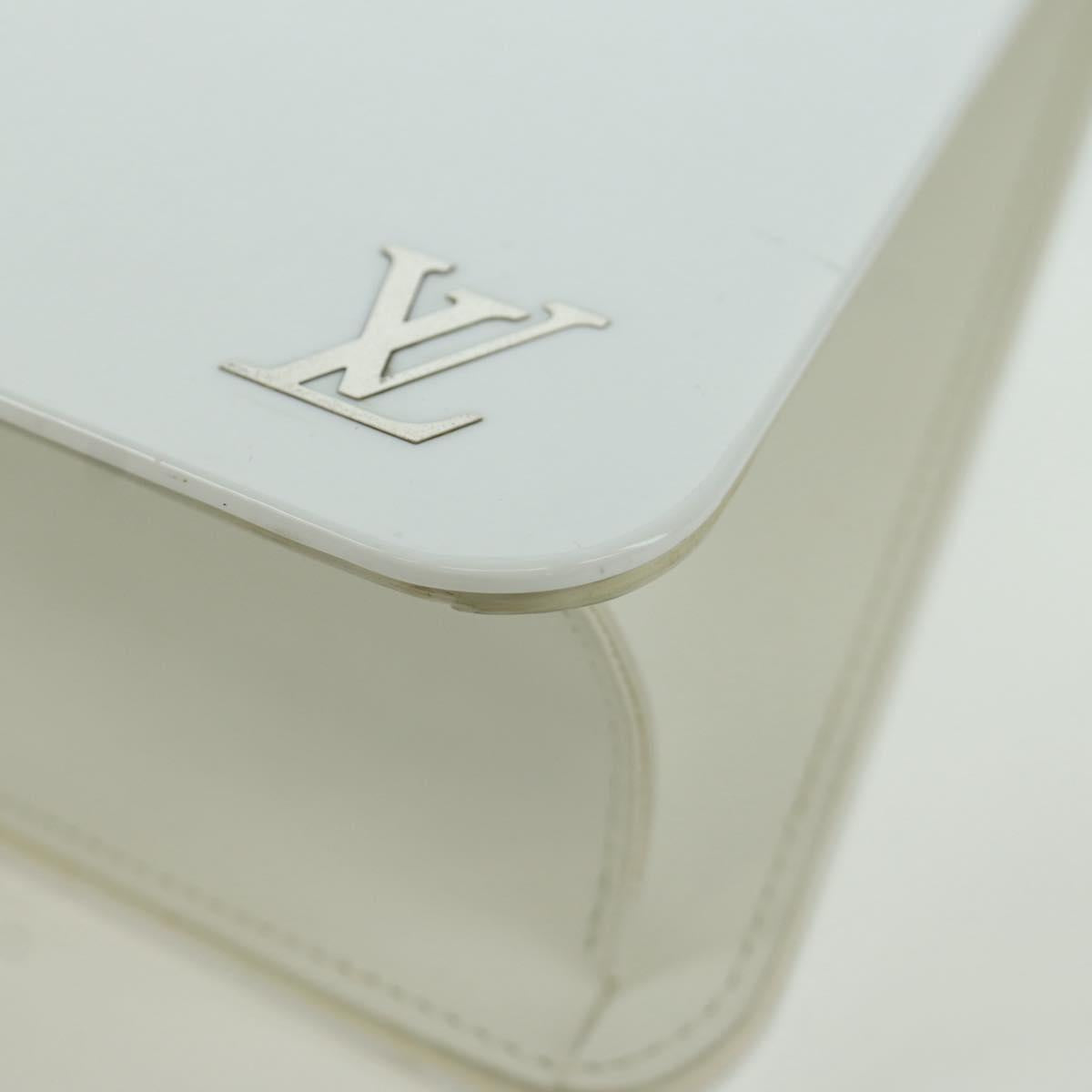LOUIS VUITTON Hand Bag plastic White LV Auth 153794SAM