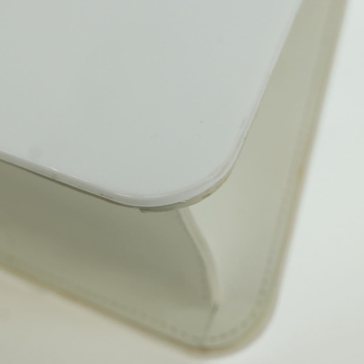 LOUIS VUITTON Hand Bag plastic White LV Auth 153794SAM