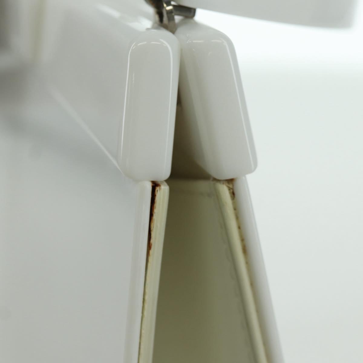 LOUIS VUITTON Hand Bag plastic White LV Auth 153794SAM