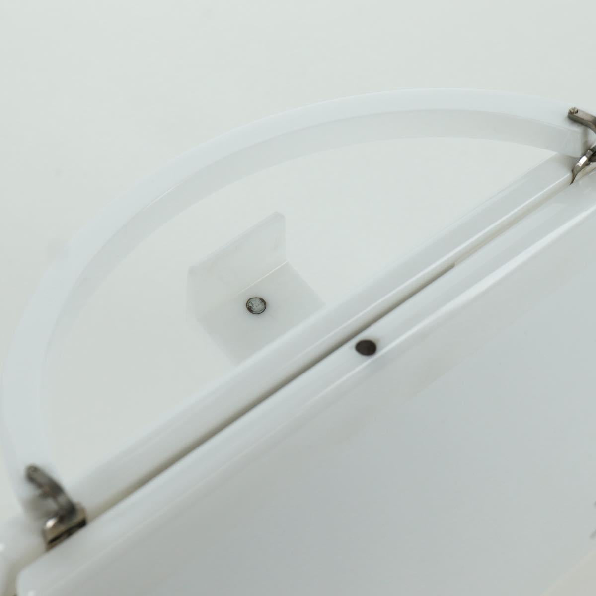 LOUIS VUITTON Hand Bag plastic White LV Auth 153794SAM