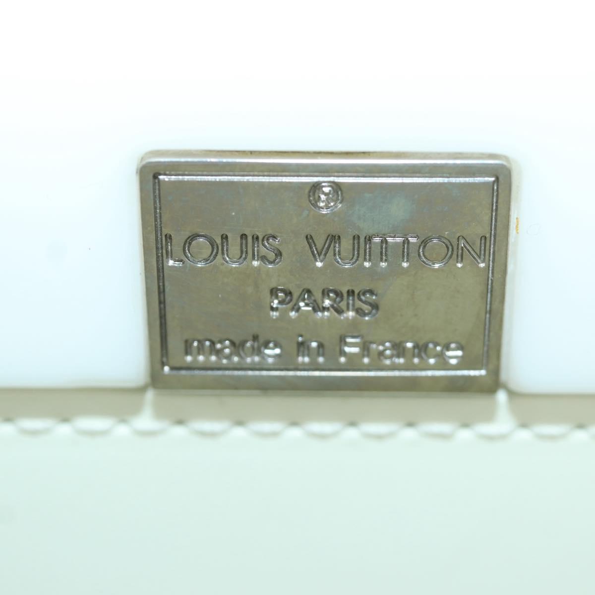 LOUIS VUITTON Hand Bag plastic White LV Auth 153794SAM