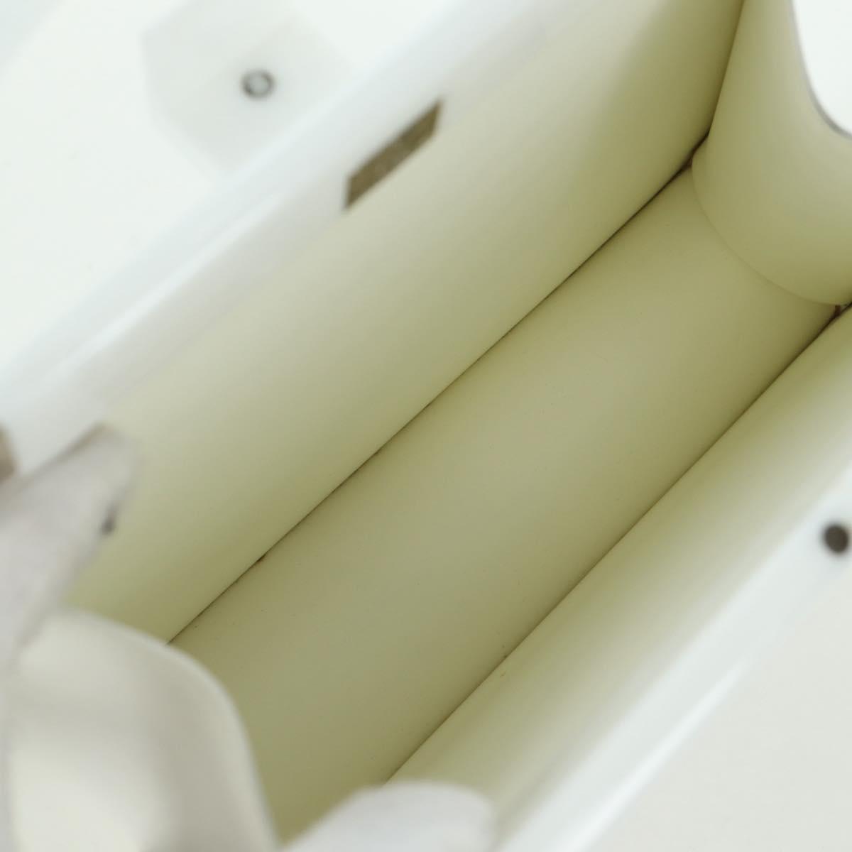 LOUIS VUITTON Hand Bag plastic White LV Auth 153794SAM