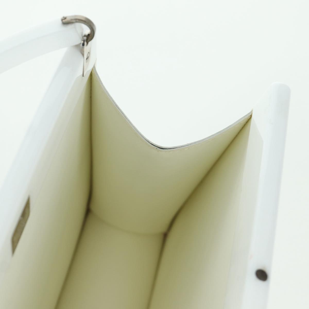 LOUIS VUITTON Hand Bag plastic White LV Auth 153794SAM