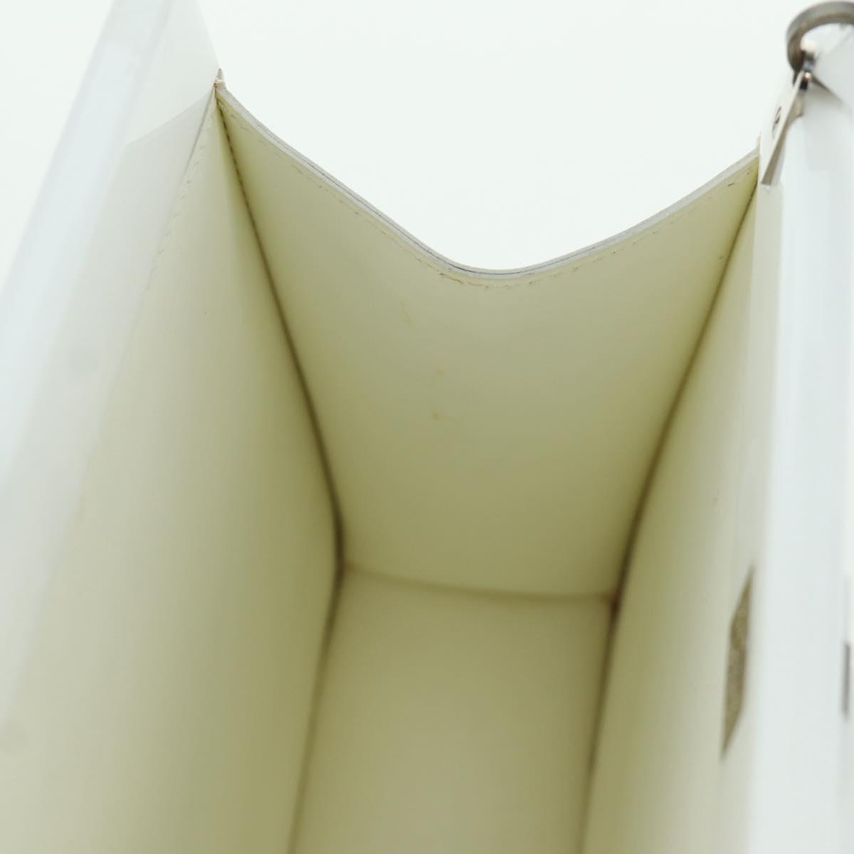 LOUIS VUITTON Hand Bag plastic White LV Auth 153794SAM