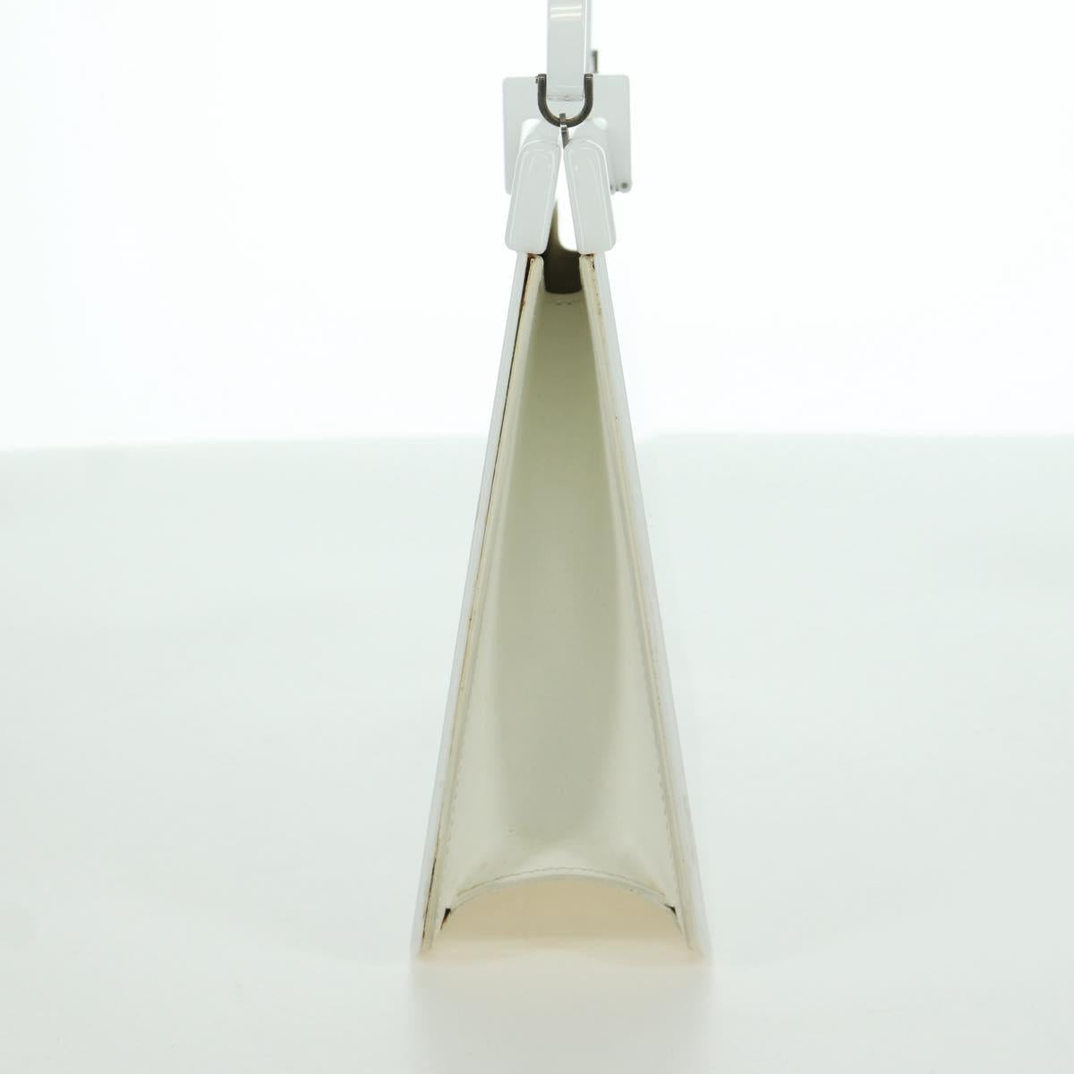 LOUIS VUITTON Hand Bag plastic White LV Auth 153794SAM