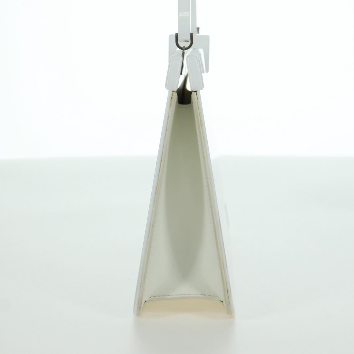 LOUIS VUITTON Hand Bag plastic White LV Auth 153794SAM