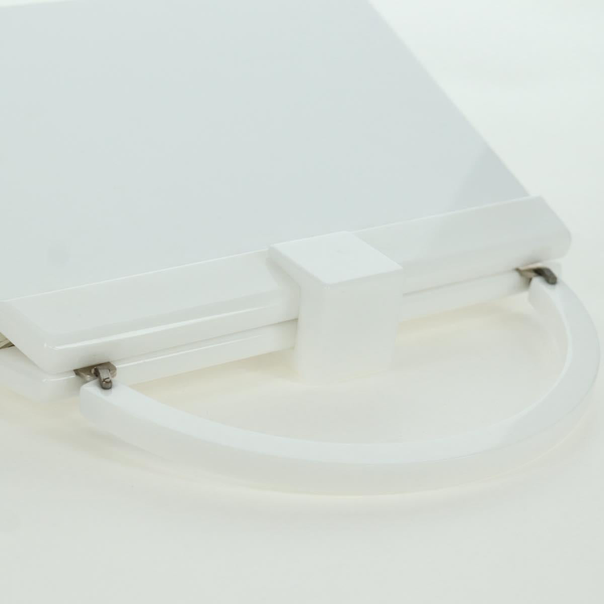 LOUIS VUITTON Hand Bag plastic White LV Auth 153794SAM