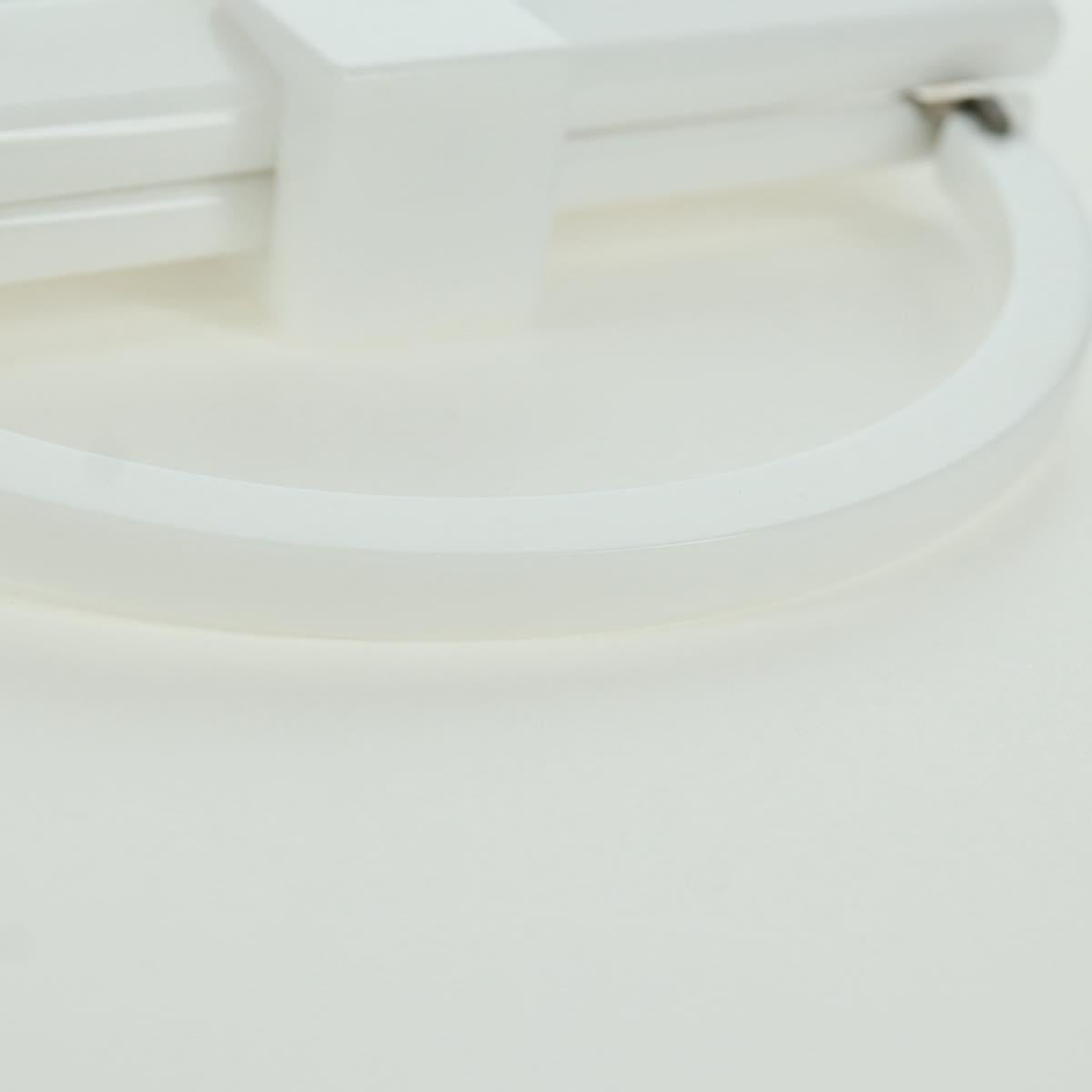 LOUIS VUITTON Hand Bag plastic White LV Auth 153794SAM