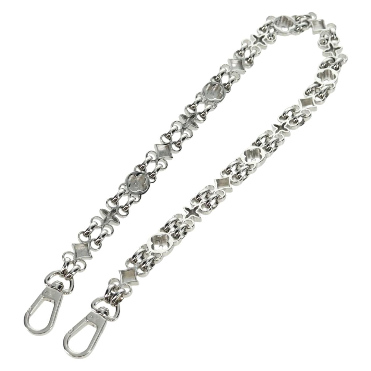 LOUIS VUITTON Chain Strap metal Silver tone LV Auth 153797SAM