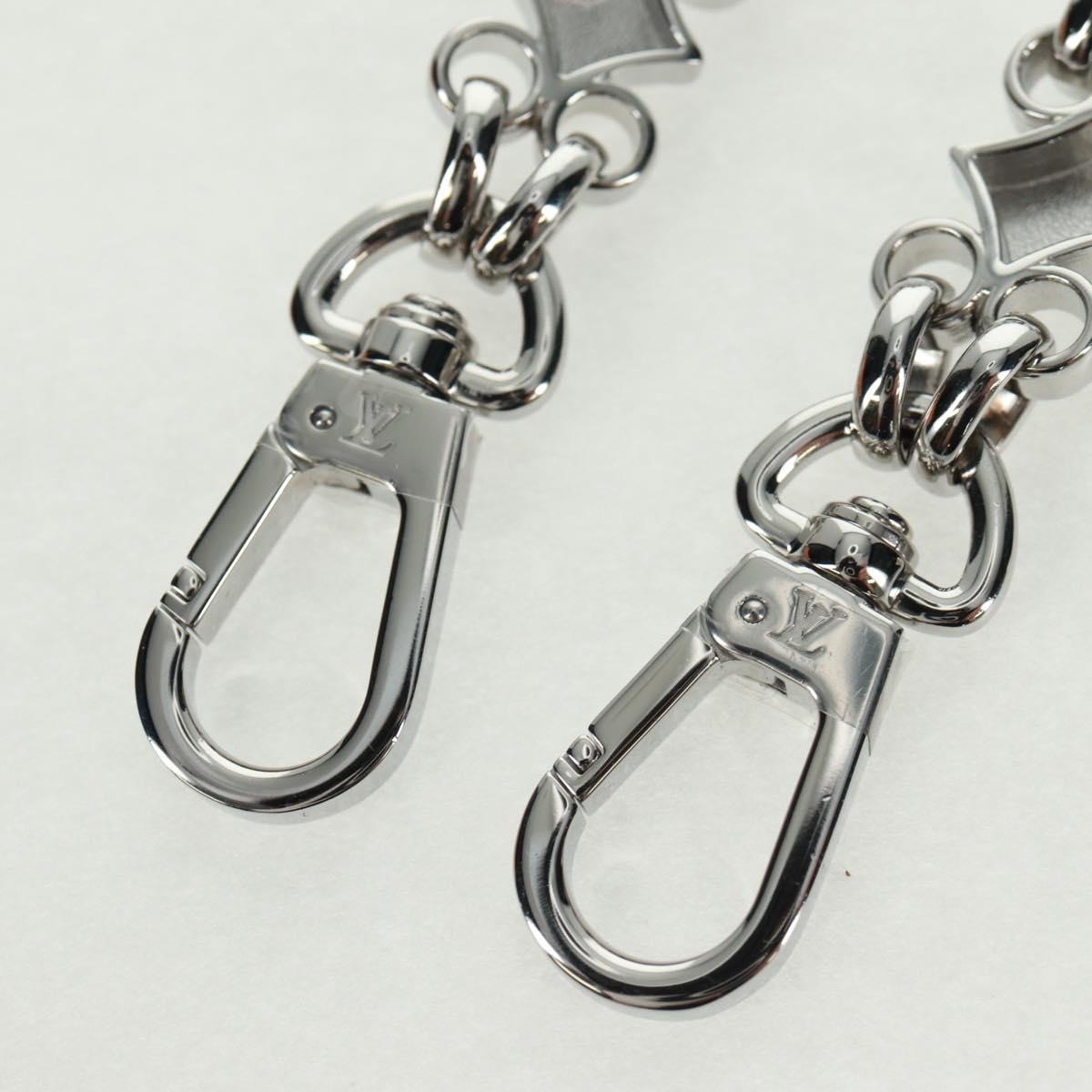 LOUIS VUITTON Chain Strap metal Silver tone LV Auth 153797SAM