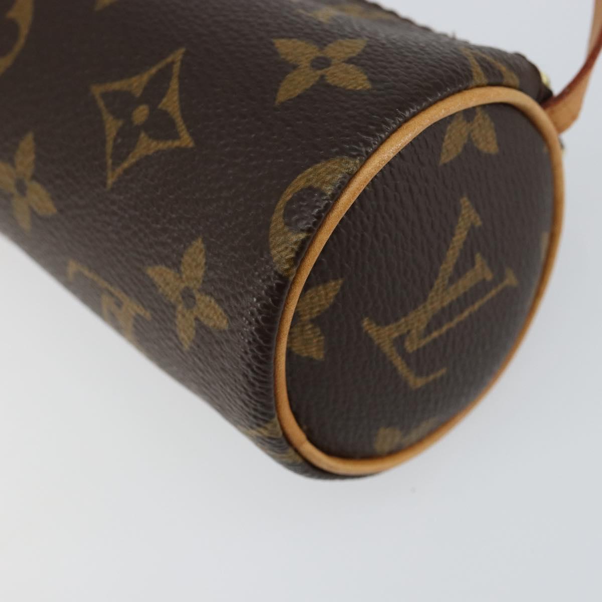 LOUIS VUITTON Monogram Papillon Pouch LV Auth 153802