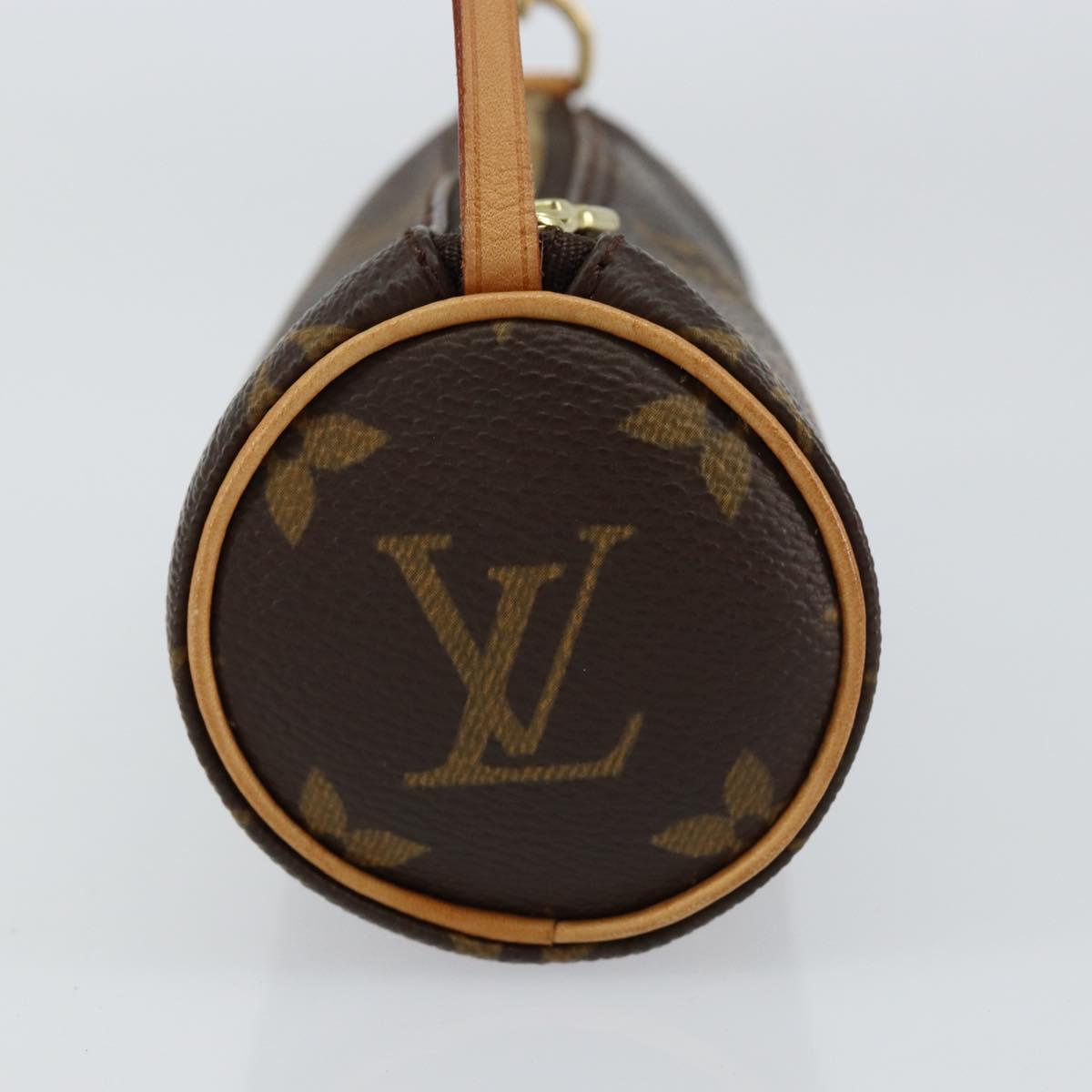 LOUIS VUITTON Monogram Papillon Pouch LV Auth 153802