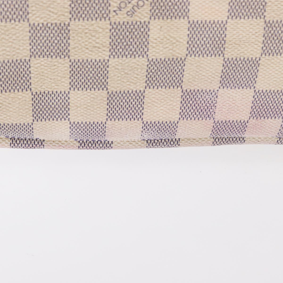 LOUIS VUITTON Damier Azur Neverfull MM Tote Bag N41605 LV Auth 153808