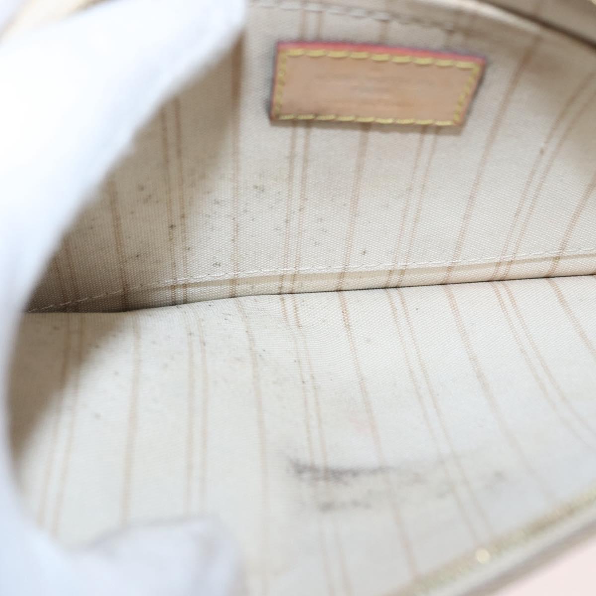 LOUIS VUITTON Damier Azur Neverfull MM Pouch LV Auth 153809