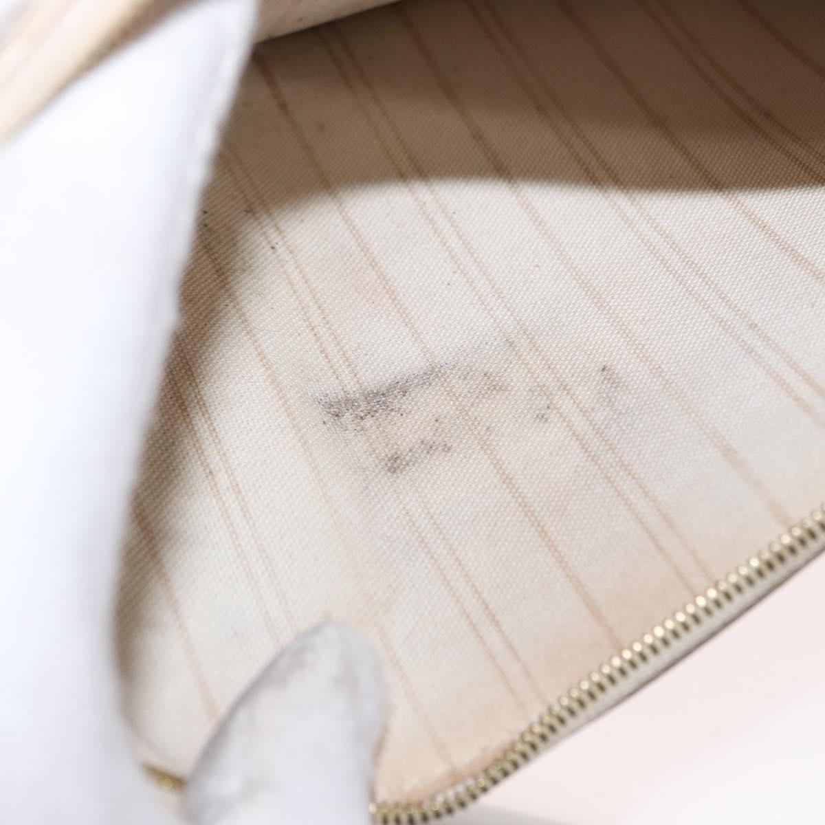 LOUIS VUITTON Damier Azur Neverfull MM Pouch LV Auth 153809