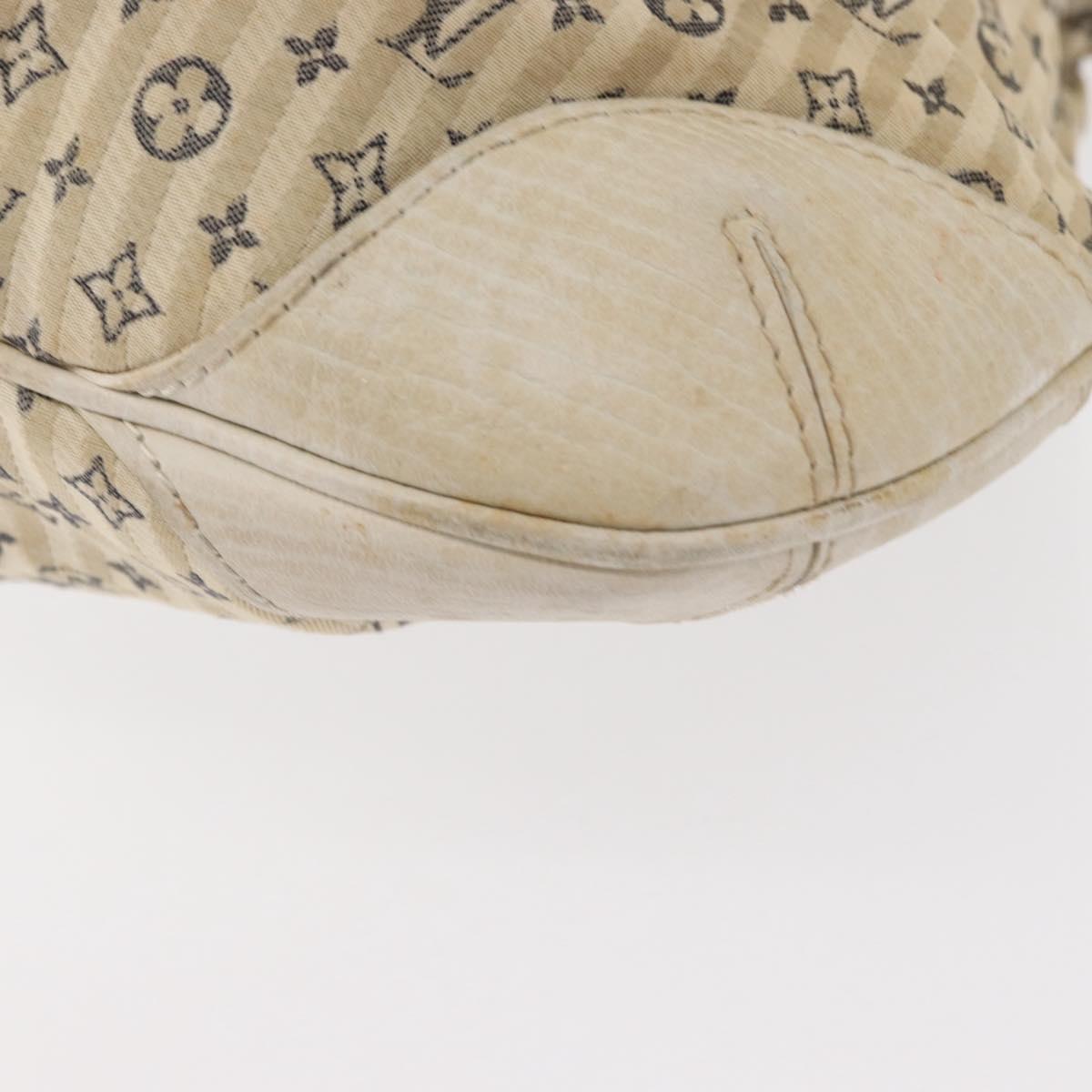 LOUIS VUITTON Monogram Mini Lin Croisette Marina PM Bag Blue M95494 Auth 153810