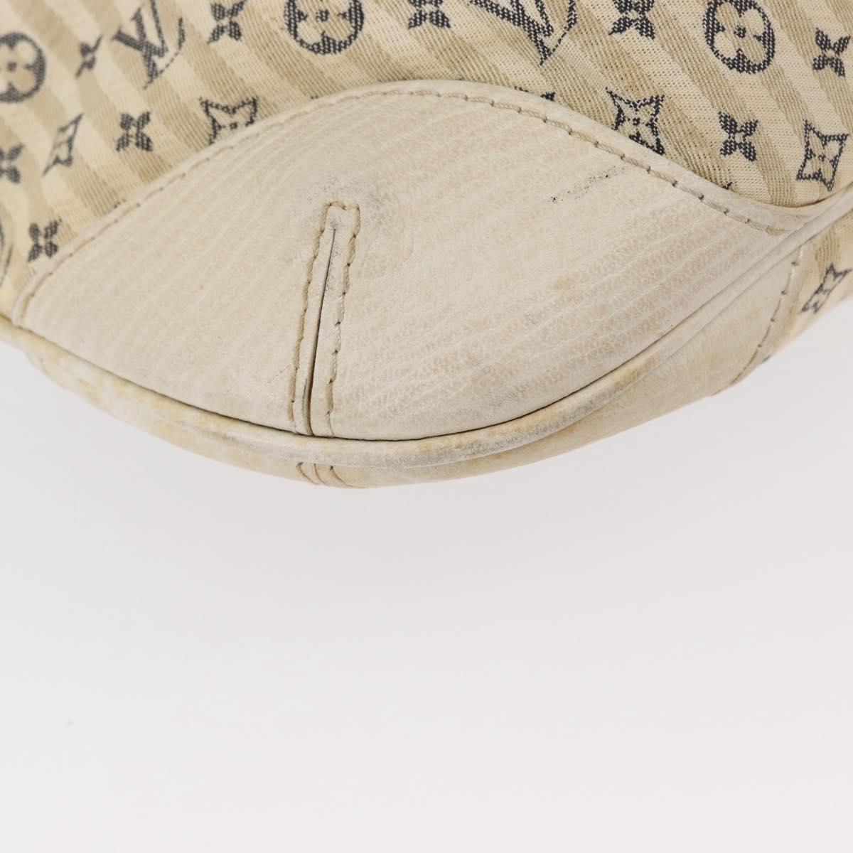 LOUIS VUITTON Monogram Mini Lin Croisette Marina PM Bag Blue M95494 Auth 153810