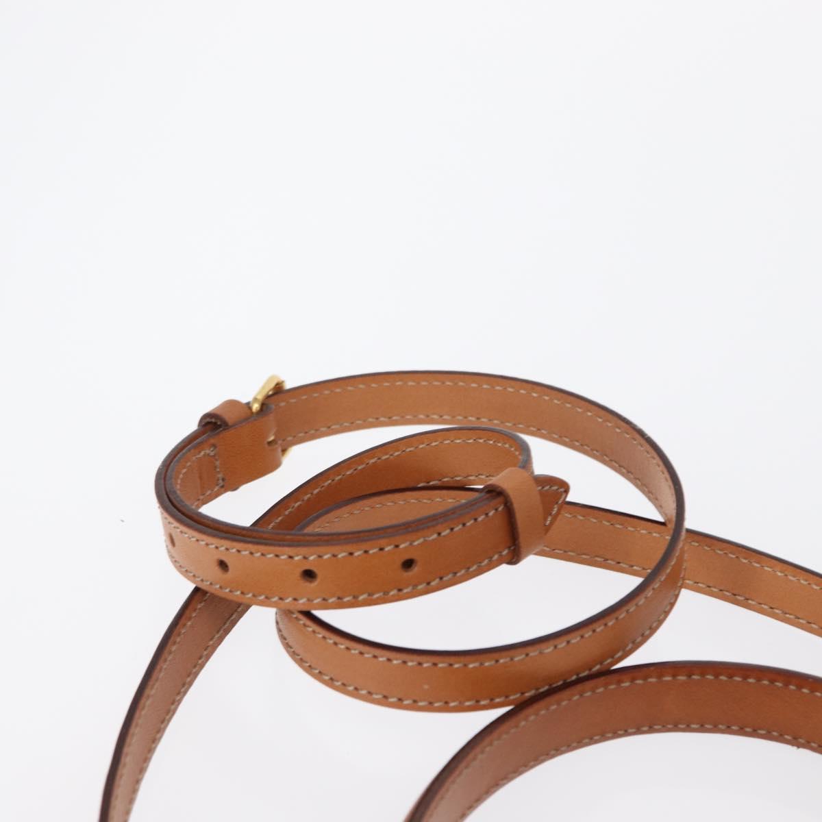 CELINE Macadam Canvas Hand Bag PVC Leather 2way Brown Gold Auth 153821