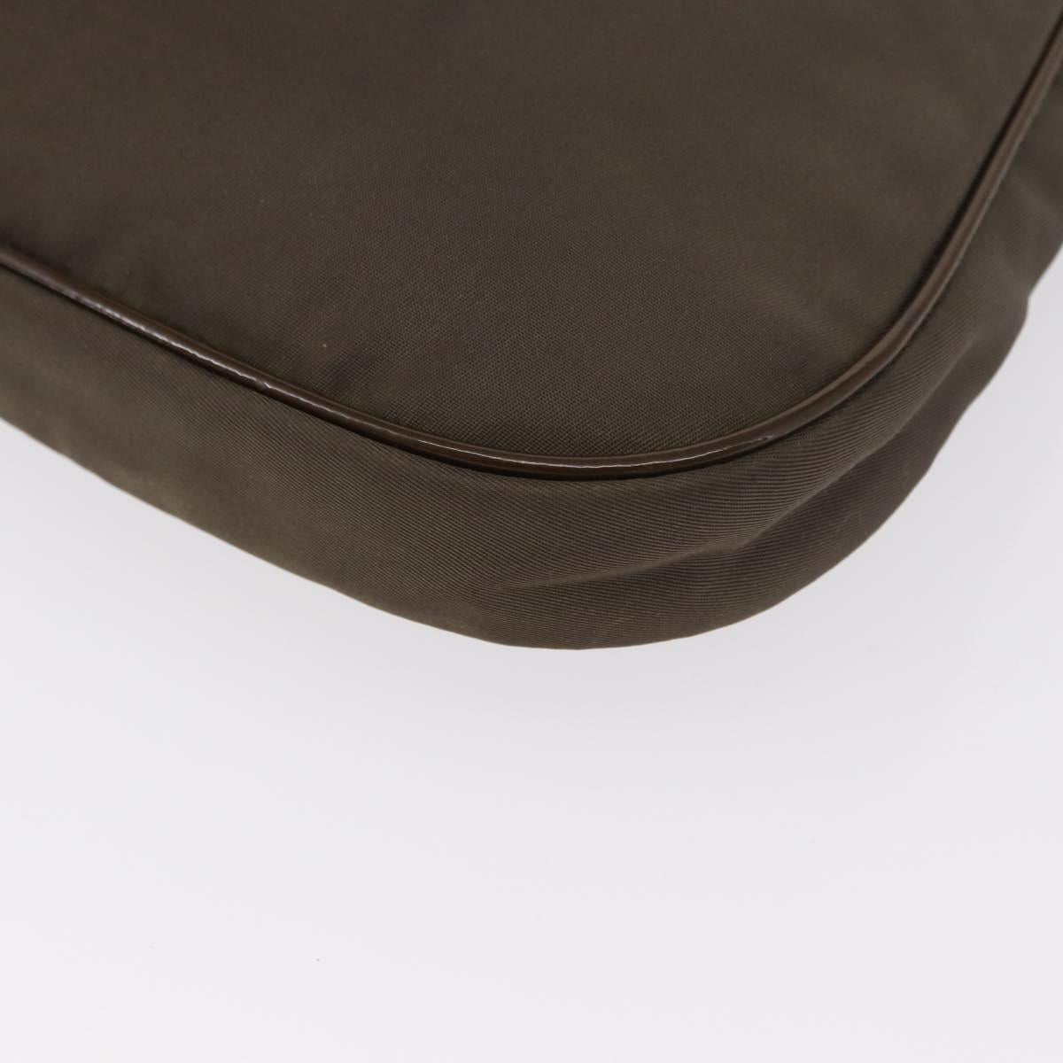 PRADA Shoulder Bag Nylon Brown Auth 153825
