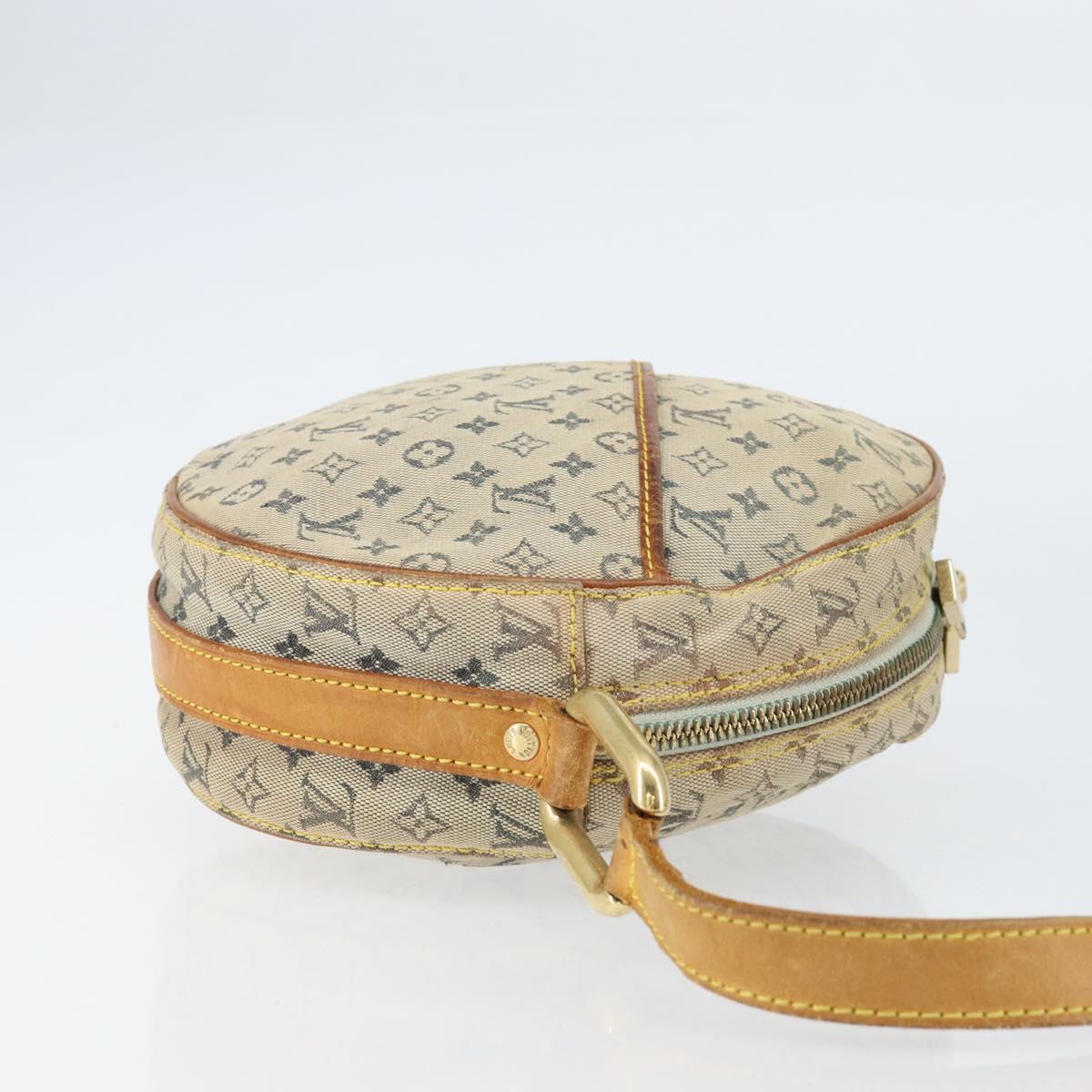 LOUIS VUITTON Monogram Mini Jeanne GM Shoulder Bag Blue Gold M92000 Auth 153839