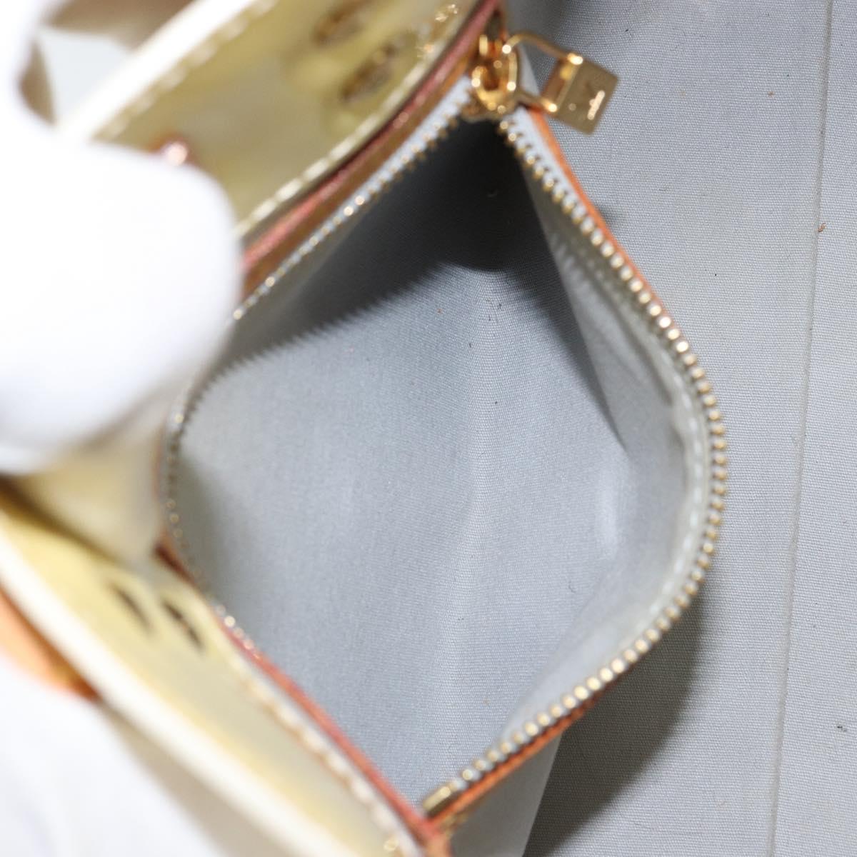 LOUIS VUITTON Monogram Vernis Reade PM Hand Bag Perle M91336 LV Auth 153840