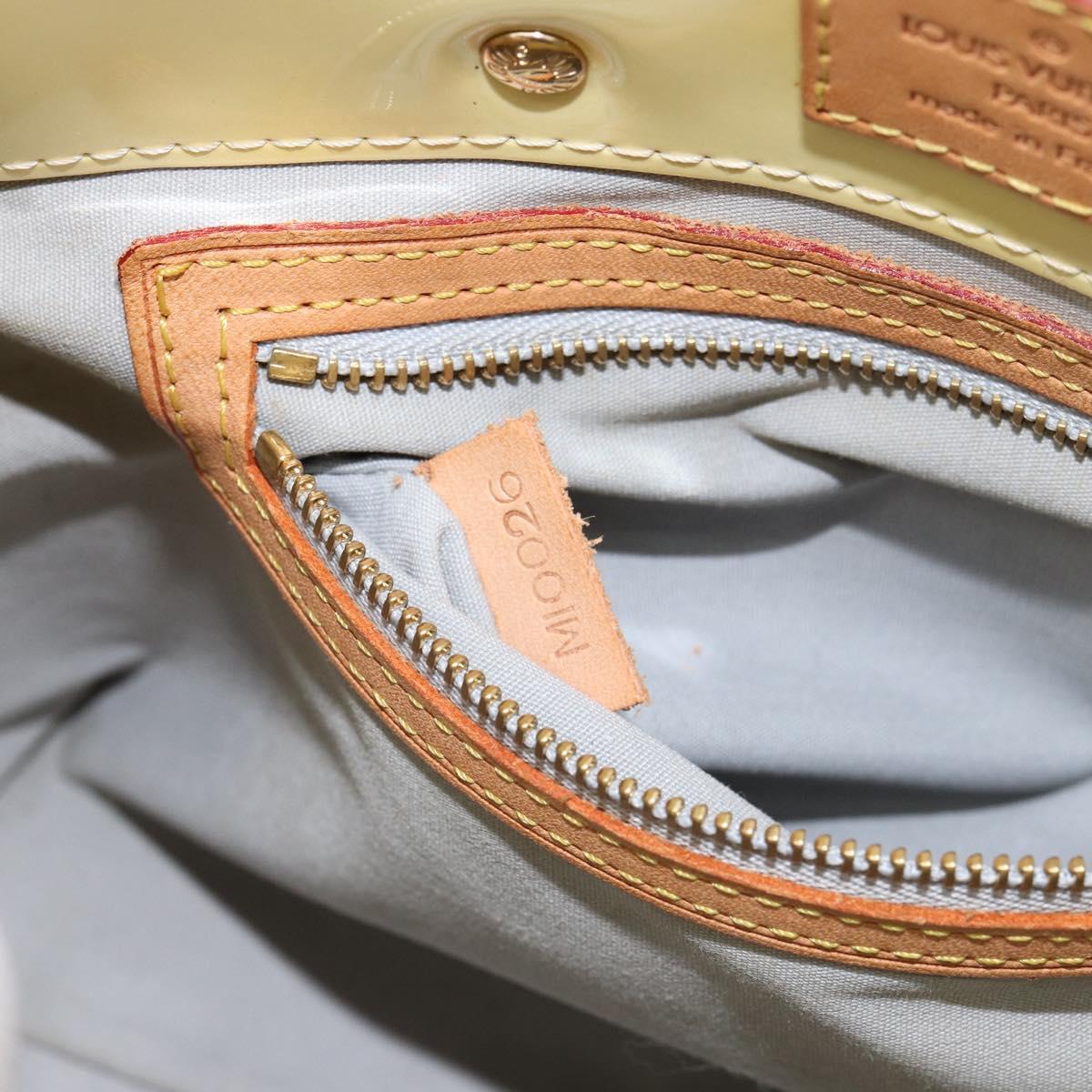 LOUIS VUITTON Monogram Vernis Reade PM Hand Bag Perle M91336 LV Auth 153840