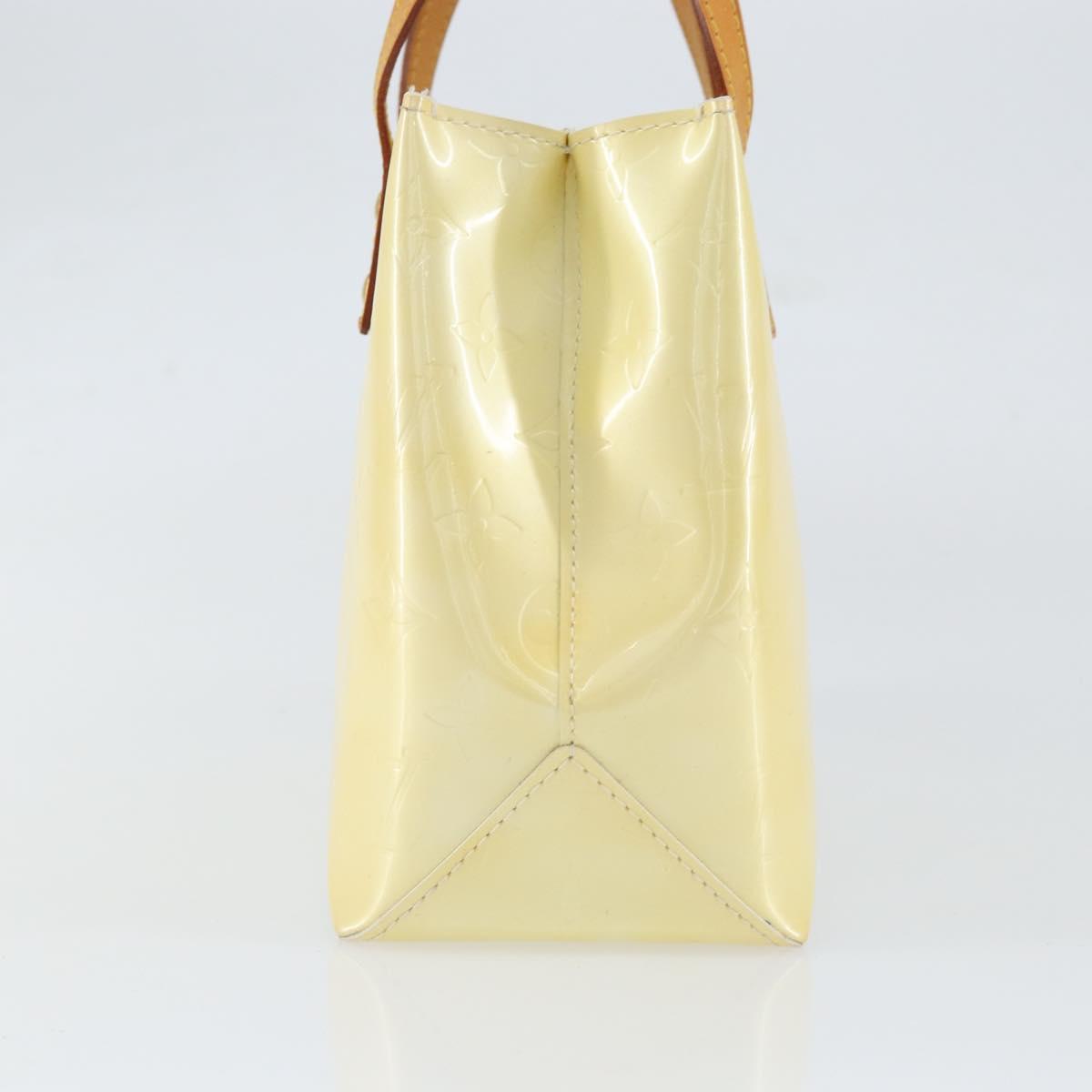 LOUIS VUITTON Monogram Vernis Reade PM Hand Bag Perle M91336 LV Auth 153840