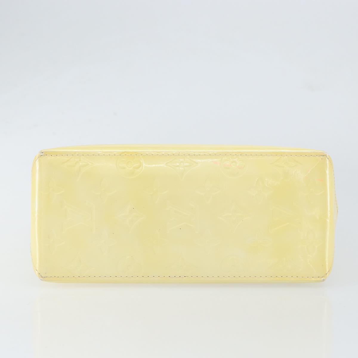 LOUIS VUITTON Monogram Vernis Reade PM Hand Bag Perle M91336 LV Auth 153840