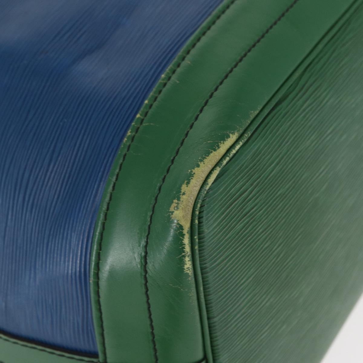 LOUIS VUITTON Epi Noe Shoulder Bag Bicolor Green Blue M44044 LV Auth 153843