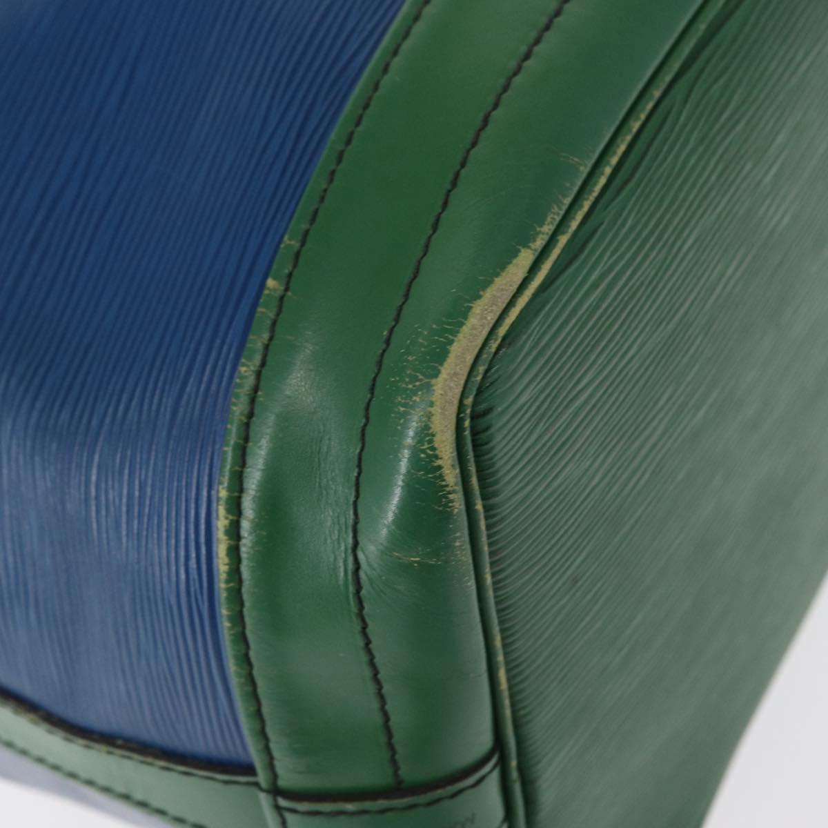 LOUIS VUITTON Epi Noe Shoulder Bag Bicolor Green Blue M44044 LV Auth 153843