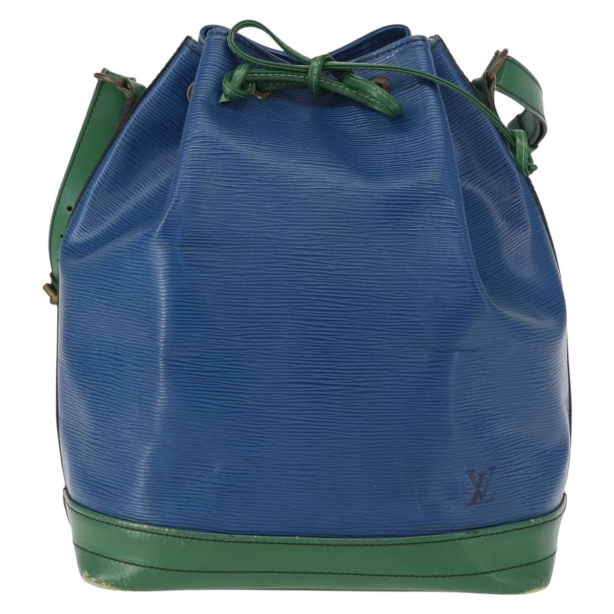 LOUIS VUITTON Epi Noe Shoulder Bag Bicolor Green Blue M44044 LV Auth 153843