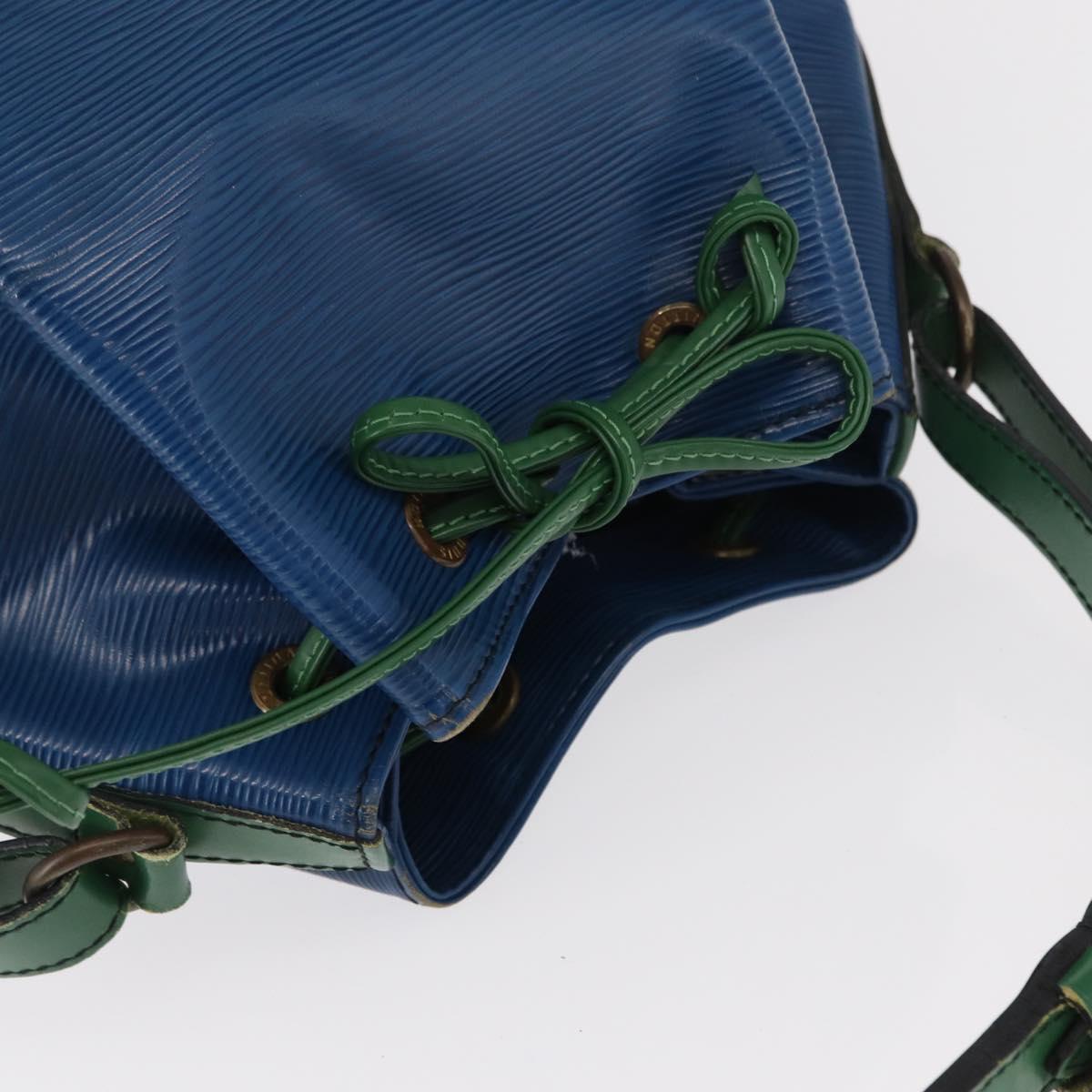 LOUIS VUITTON Epi Noe Shoulder Bag Bicolor Green Blue M44044 LV Auth 153843