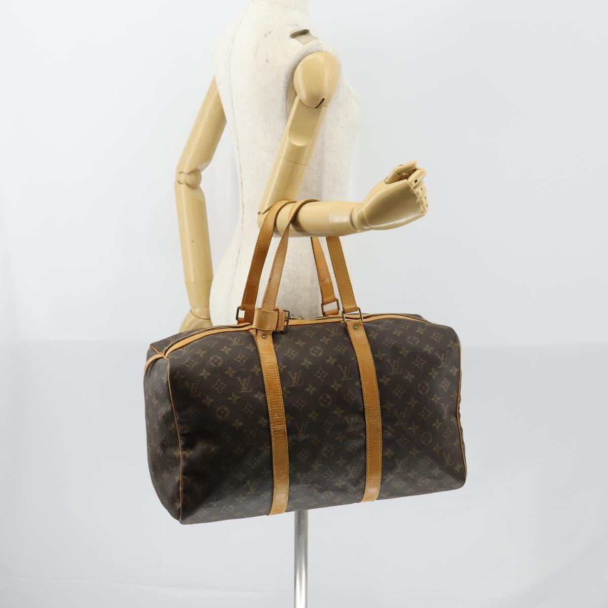 LOUIS VUITTON Monogram Sac Souple 45 Boston Bag M41624 LV Auth 153845