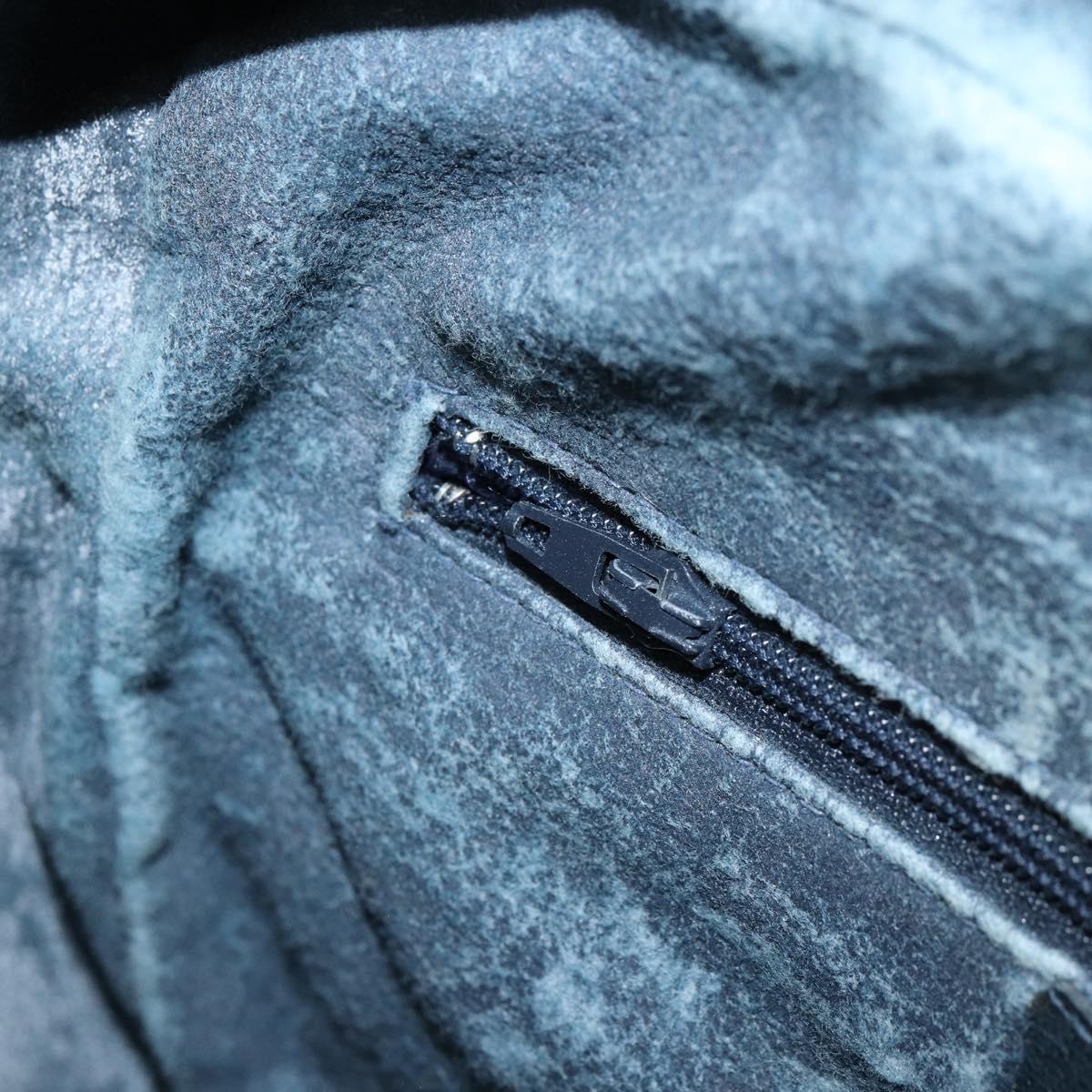 GUCCI GG Supreme Sherry Line Shoulder Bag PVC Navy Gold 001 4071 5 Auth 153849