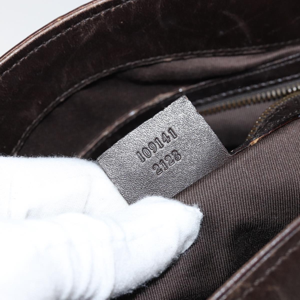 GUCCI GG Canvas Shoulder Bag Beige Gold 109141 Auth 153851