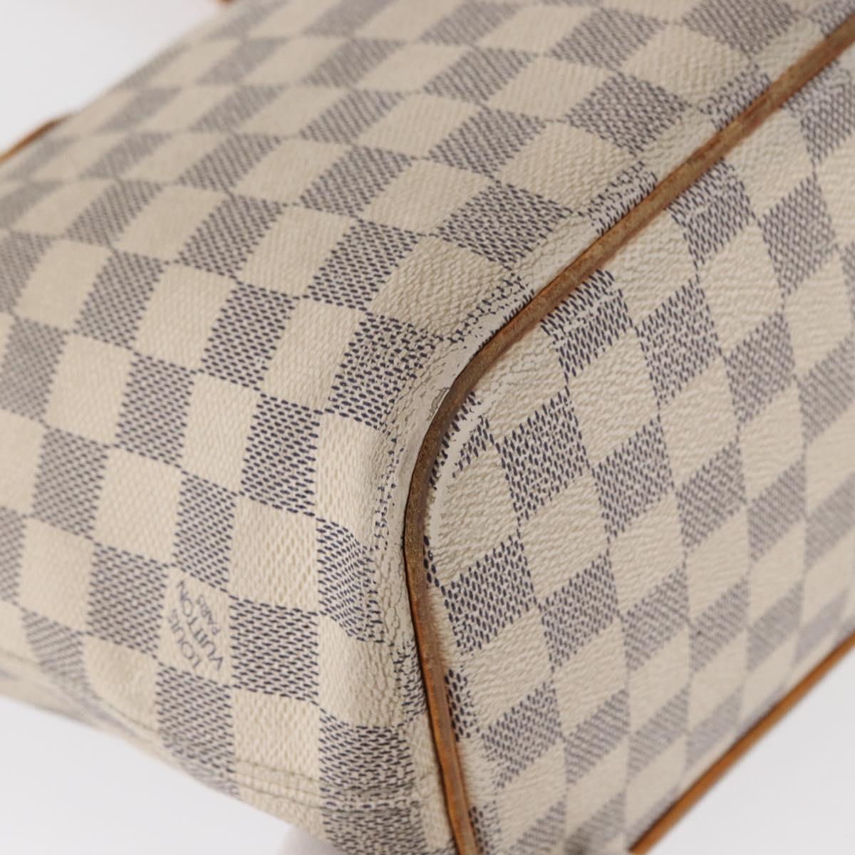 LOUIS VUITTON Damier Azur Saleya PM Tote Bag N51186 LV Auth 153855