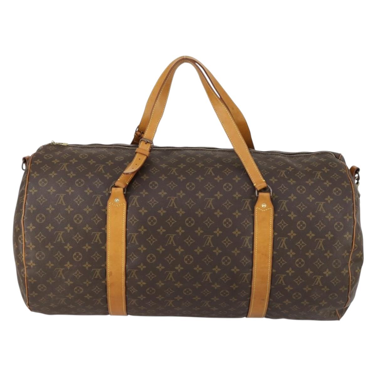 LOUIS VUITTON Monogram Sac Polochon 65 Bag 2way M41222 LV Auth 153857