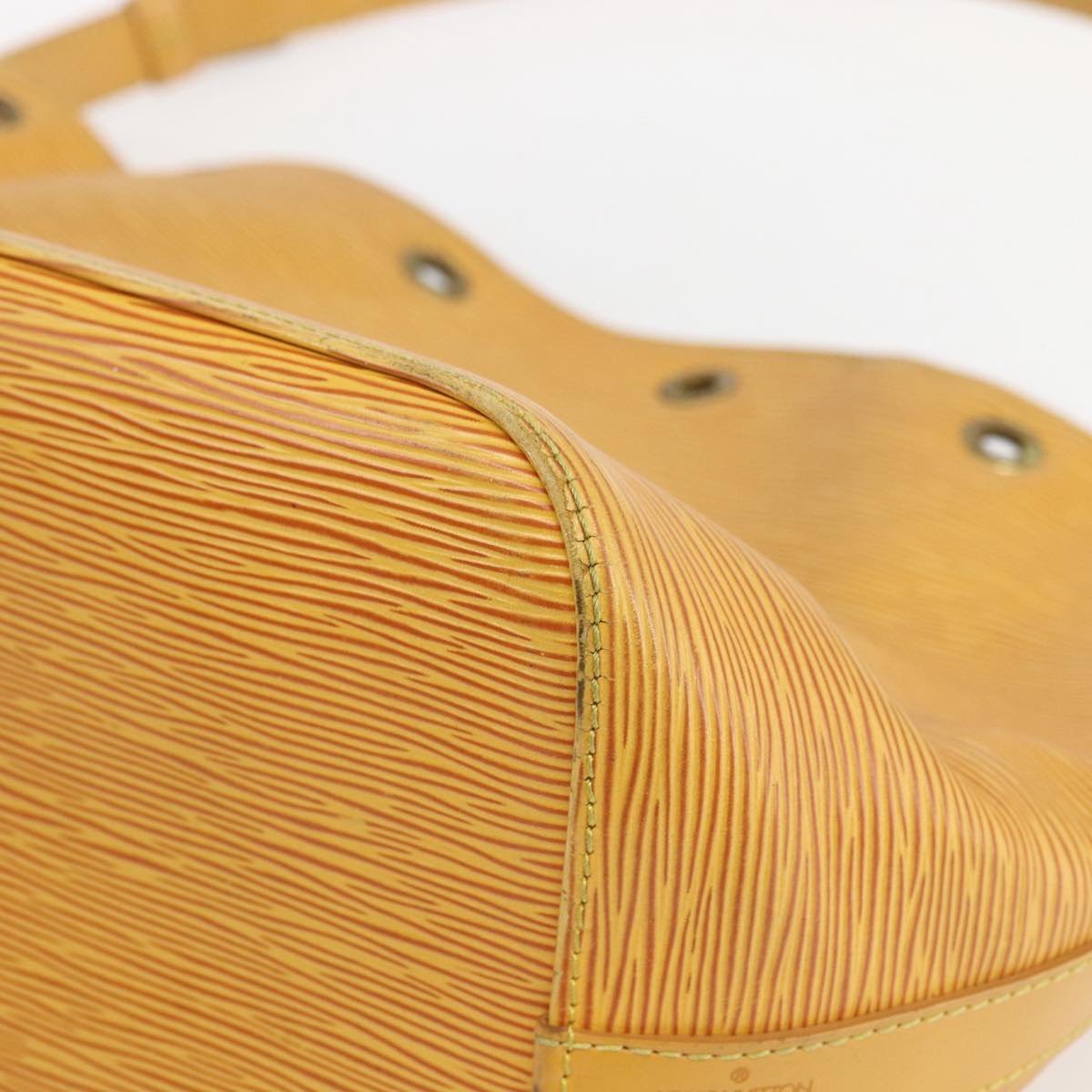LOUIS VUITTON Epi Petit Noe Shoulder Bag Yellow M44109 LV Auth 153869