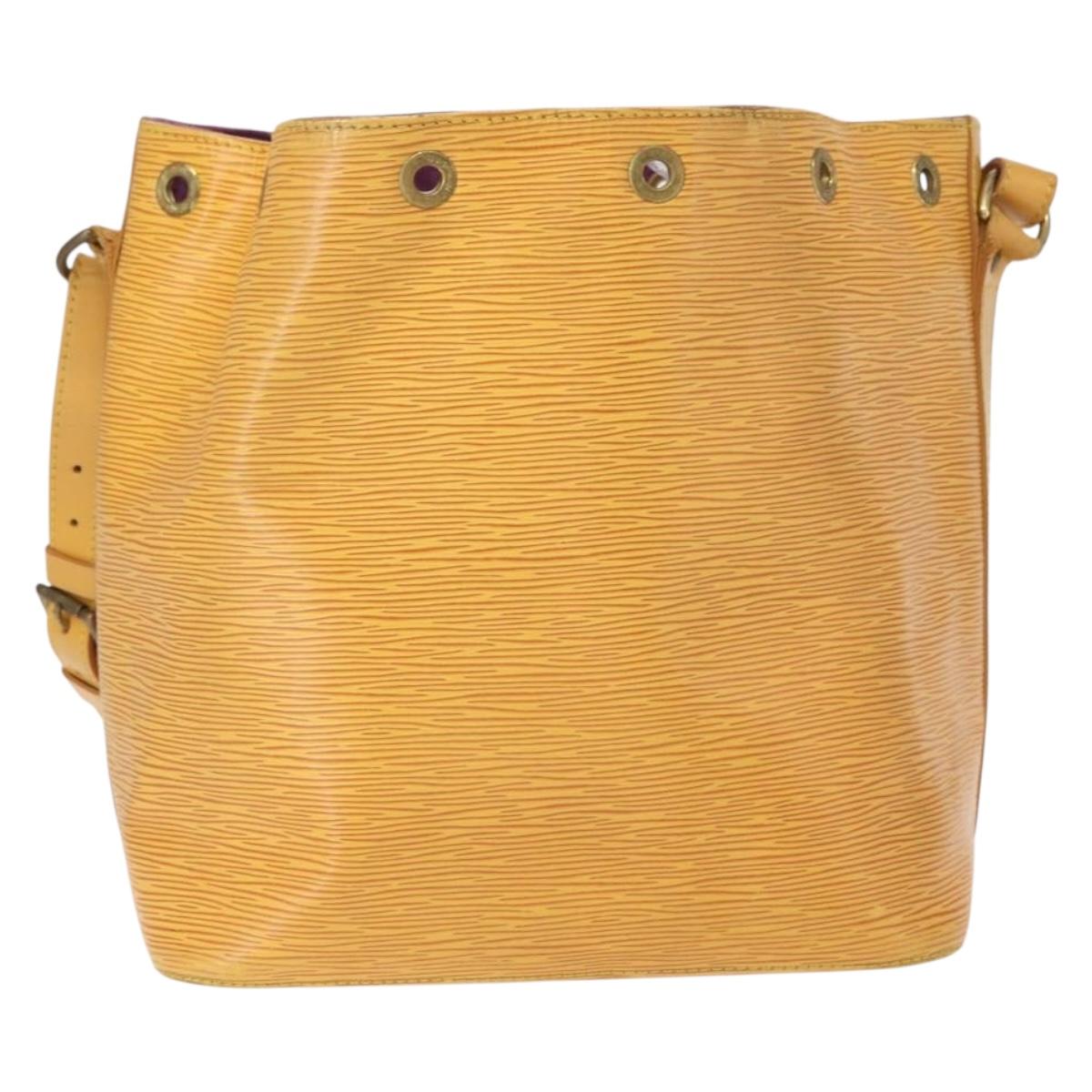 LOUIS VUITTON Epi Petit Noe Shoulder Bag Yellow M44109 LV Auth 153869