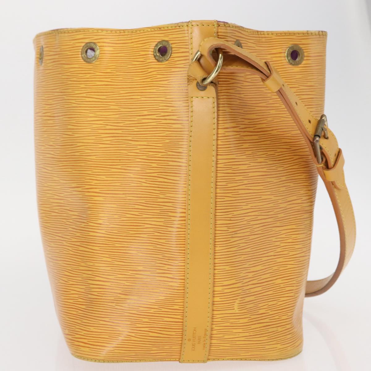 LOUIS VUITTON Epi Petit Noe Shoulder Bag Yellow M44109 LV Auth 153869