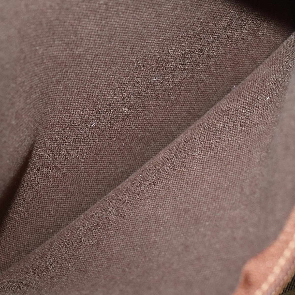 Burberrys Nova Check Boston Bag PVC 2way Beige Gold Auth 153874