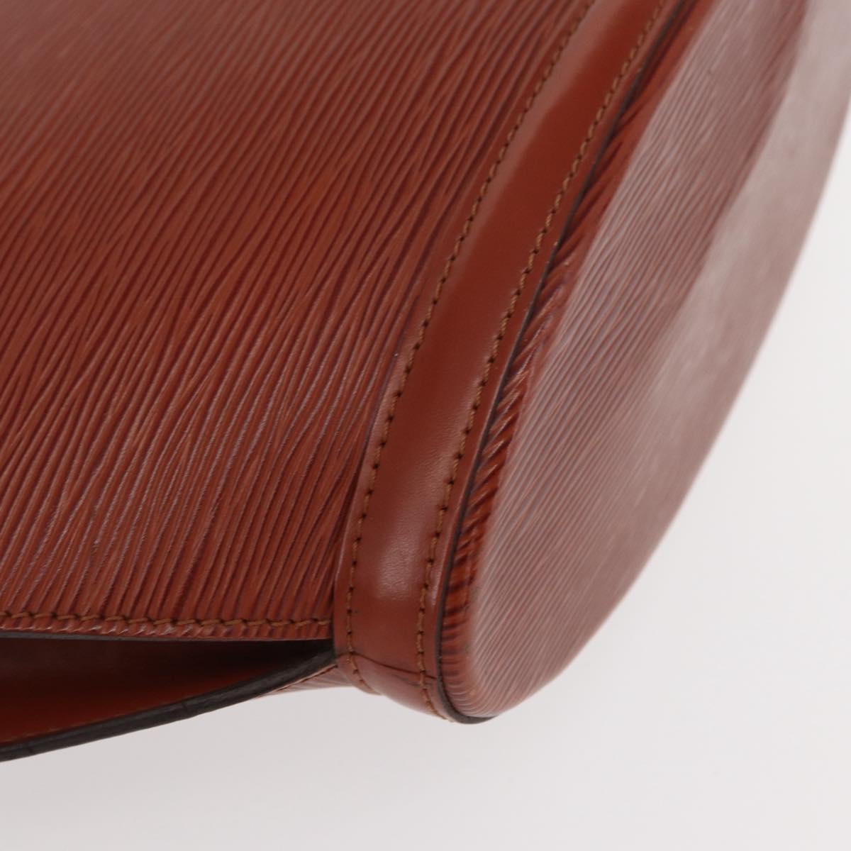LOUIS VUITTON Epi Saint Jacques Hand Bag Brown M52263 LV Auth 153889