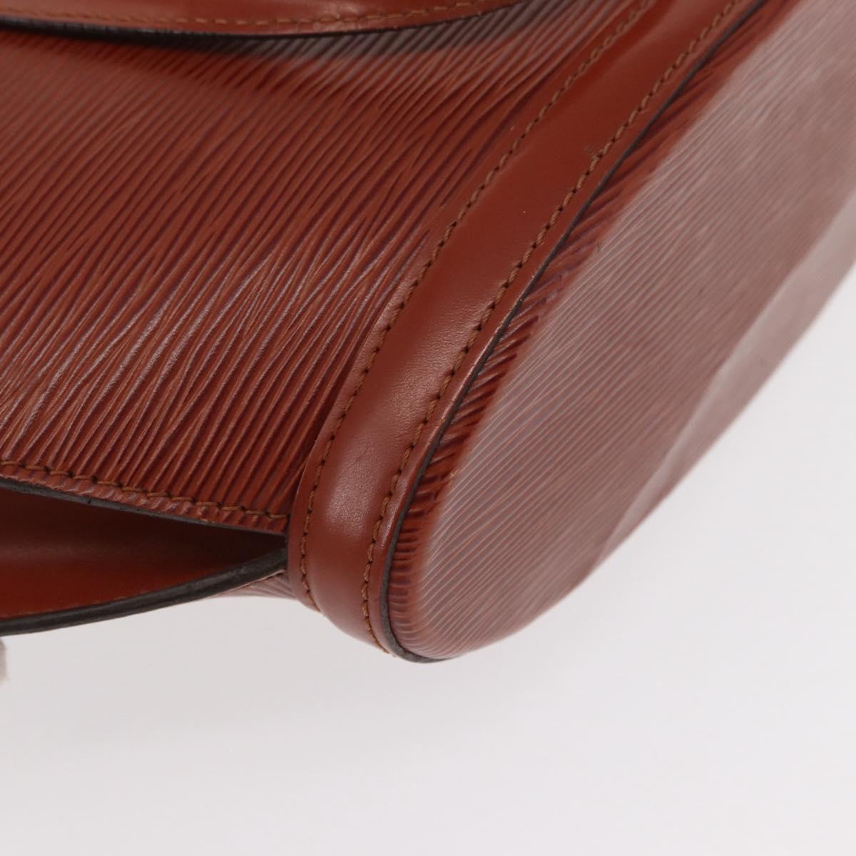LOUIS VUITTON Epi Saint Jacques Hand Bag Brown M52263 LV Auth 153889