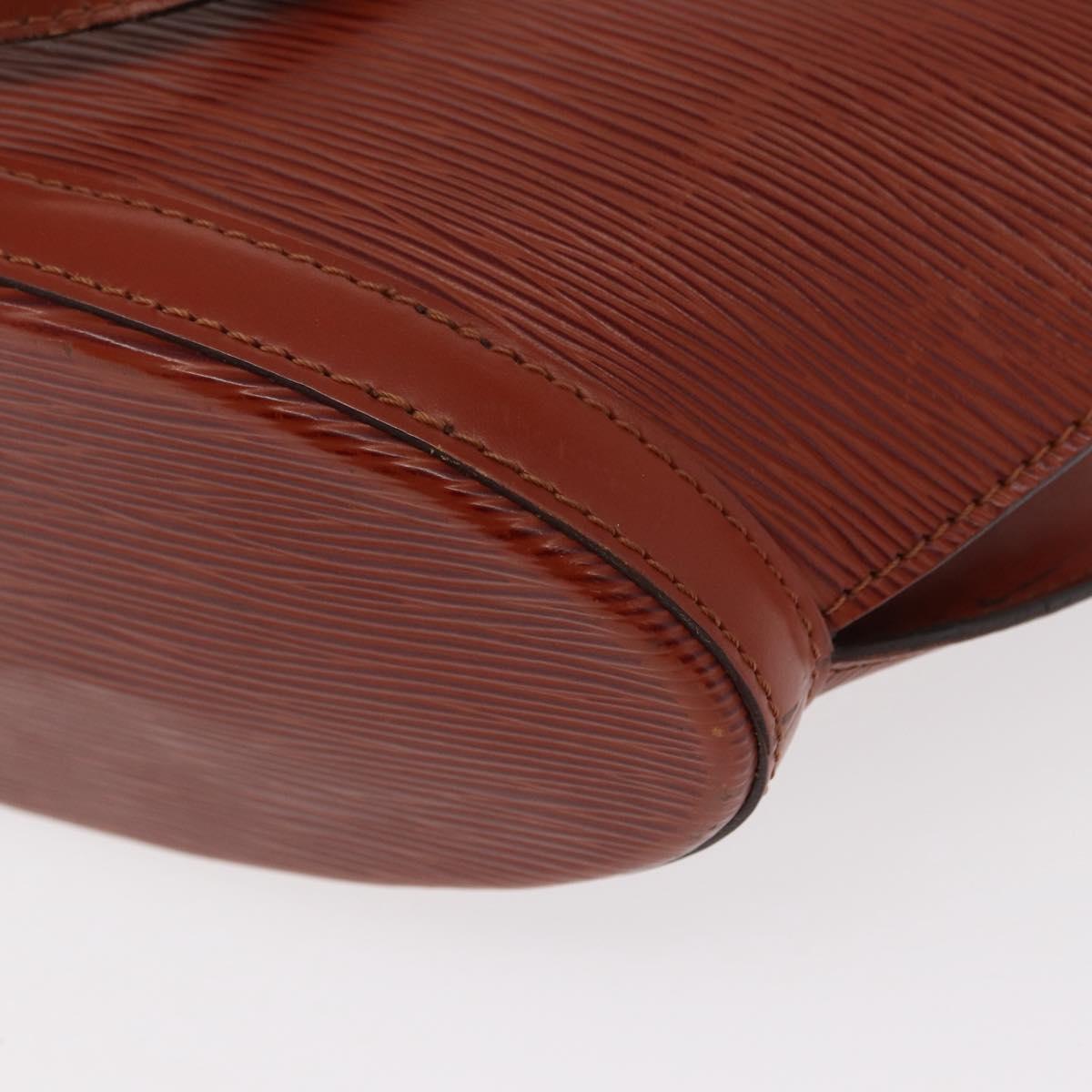 LOUIS VUITTON Epi Saint Jacques Hand Bag Brown M52263 LV Auth 153889